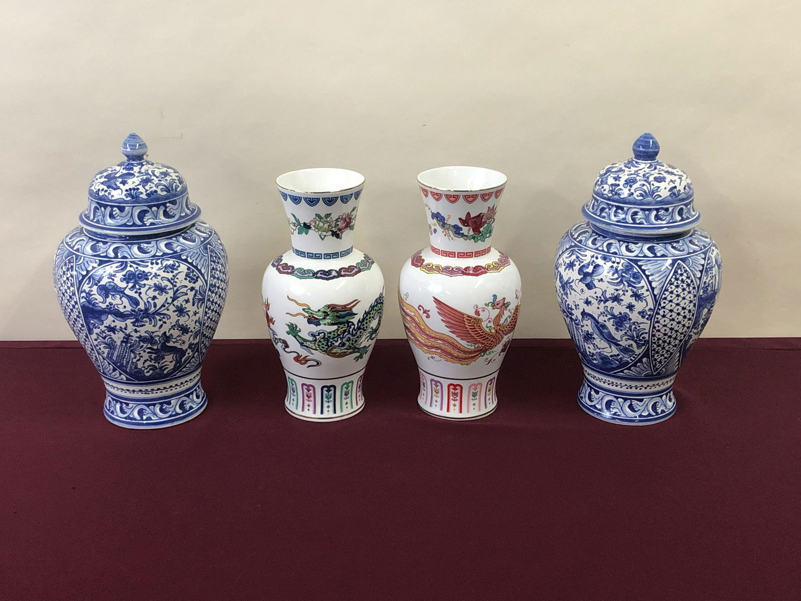 Pair of Vases and Pair Ginger Jars (1 of 5)