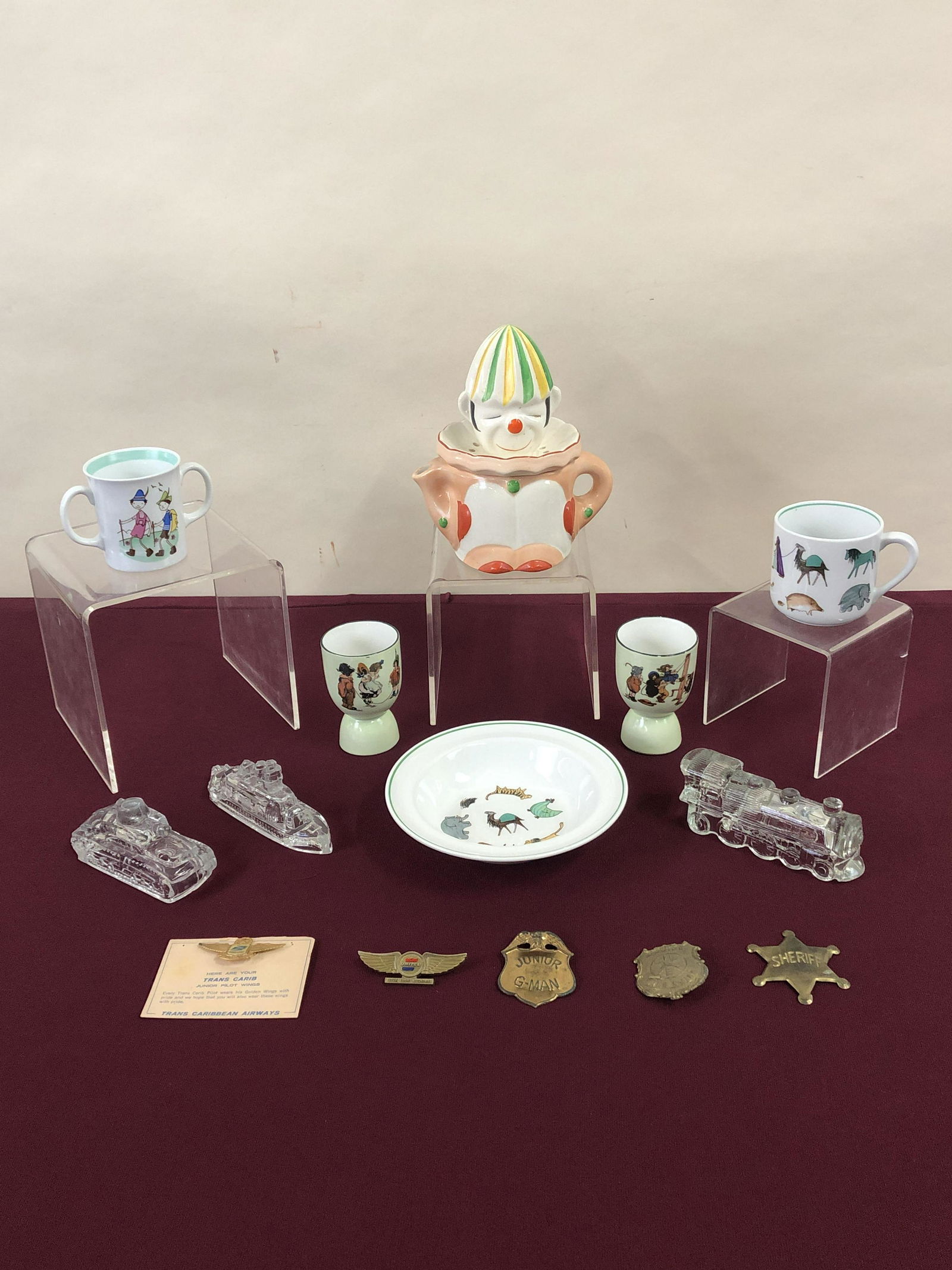 14 Pcs Child's Dishes & Candy Containers (1 of 12)