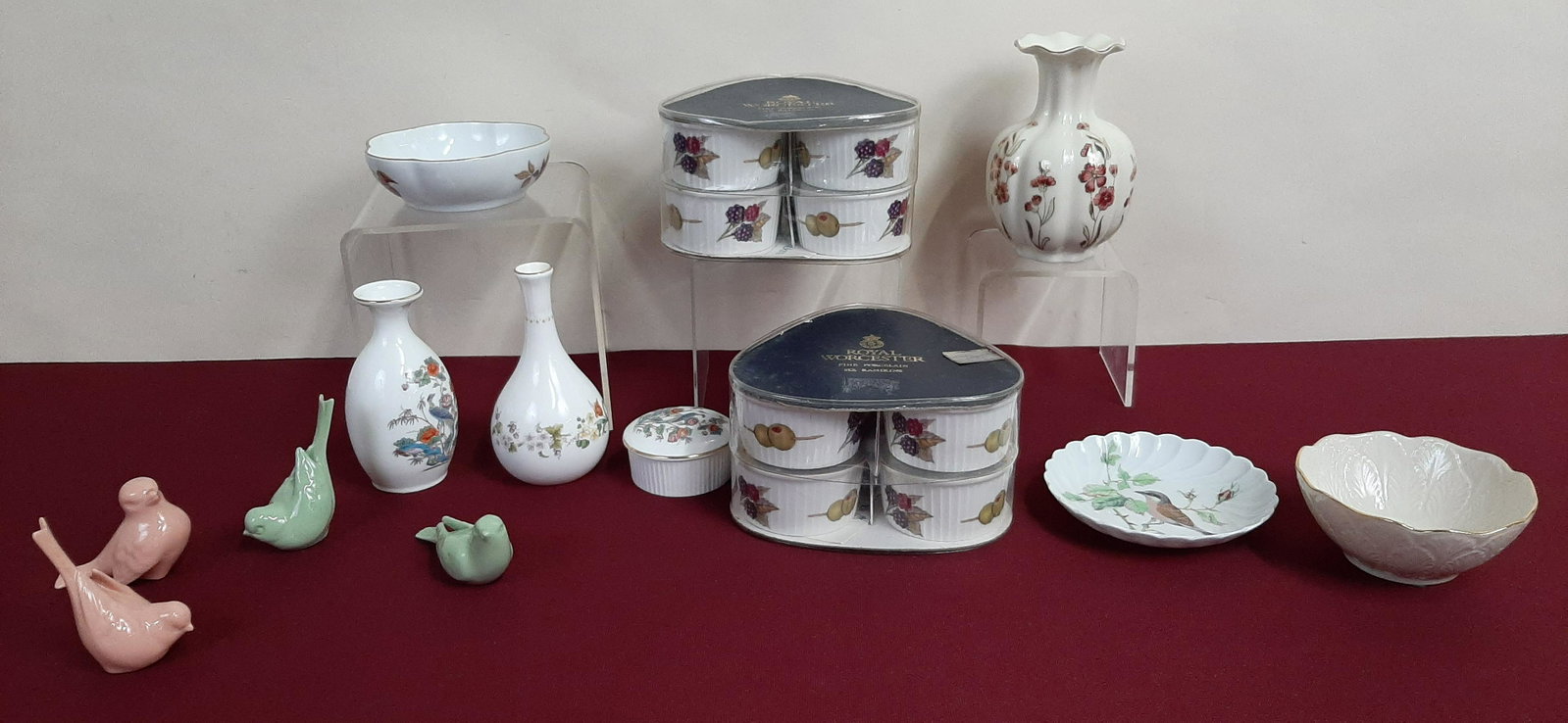 23 Pcs Lenox and Royal Worcester: Also includes Wedgwood. 1 1/2" to 6" high. IMPORTANT: Before bidding, please read the terms and conditions below. When you registered for the auction you agreed to these terms and will be required to 