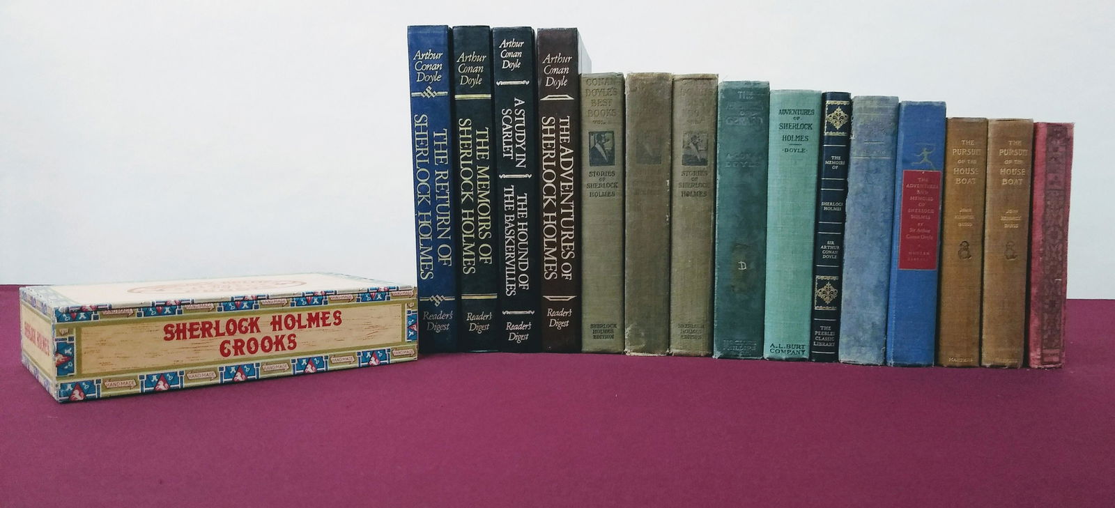 15 Sherlock Holmes Books Incl 1st Ed's & Cigar Box (1 of 16)