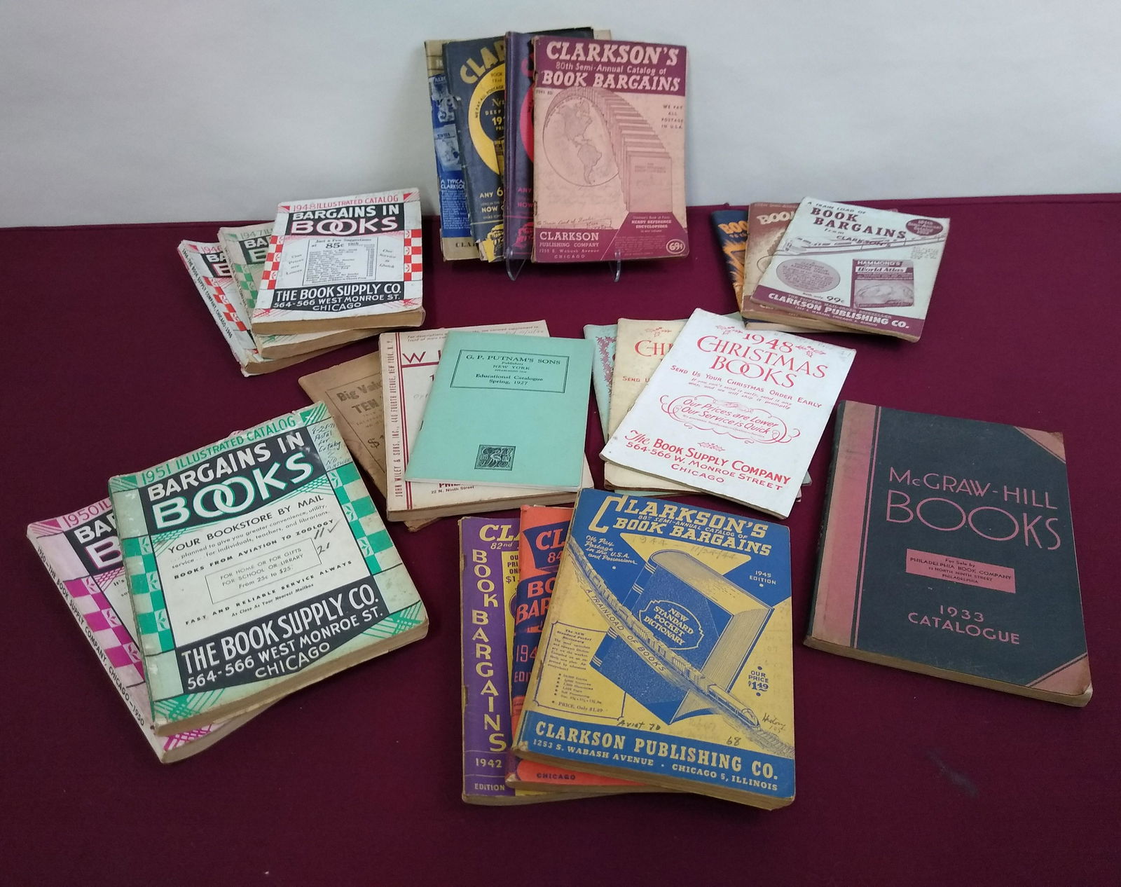 22 Book Catalogs Incl Clarkson (1 of 14)