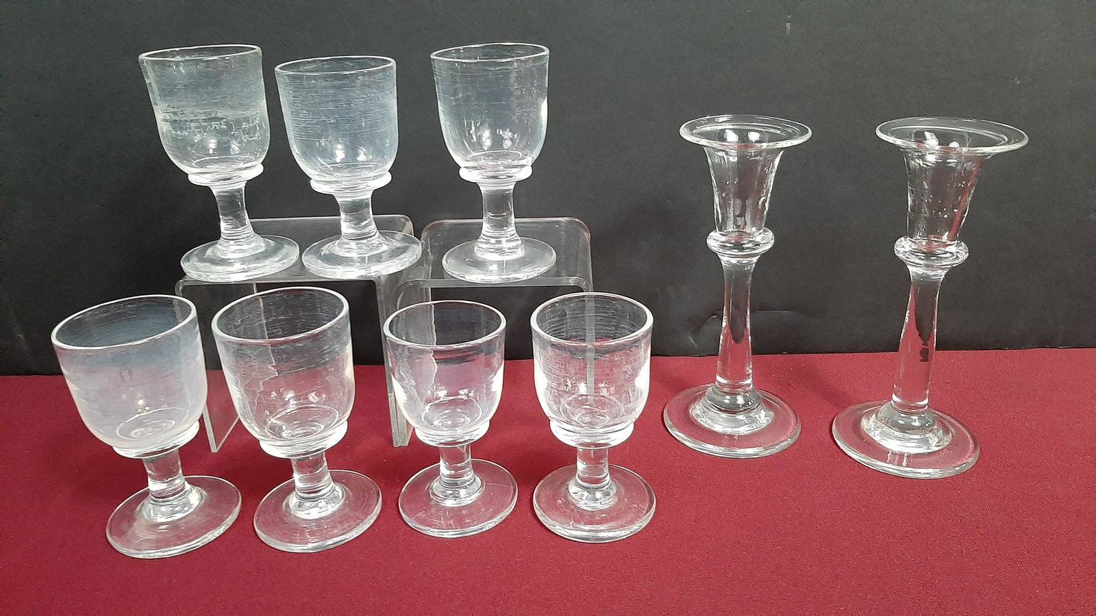 9 Pcs Simon Pearce Glass (1 of 4)