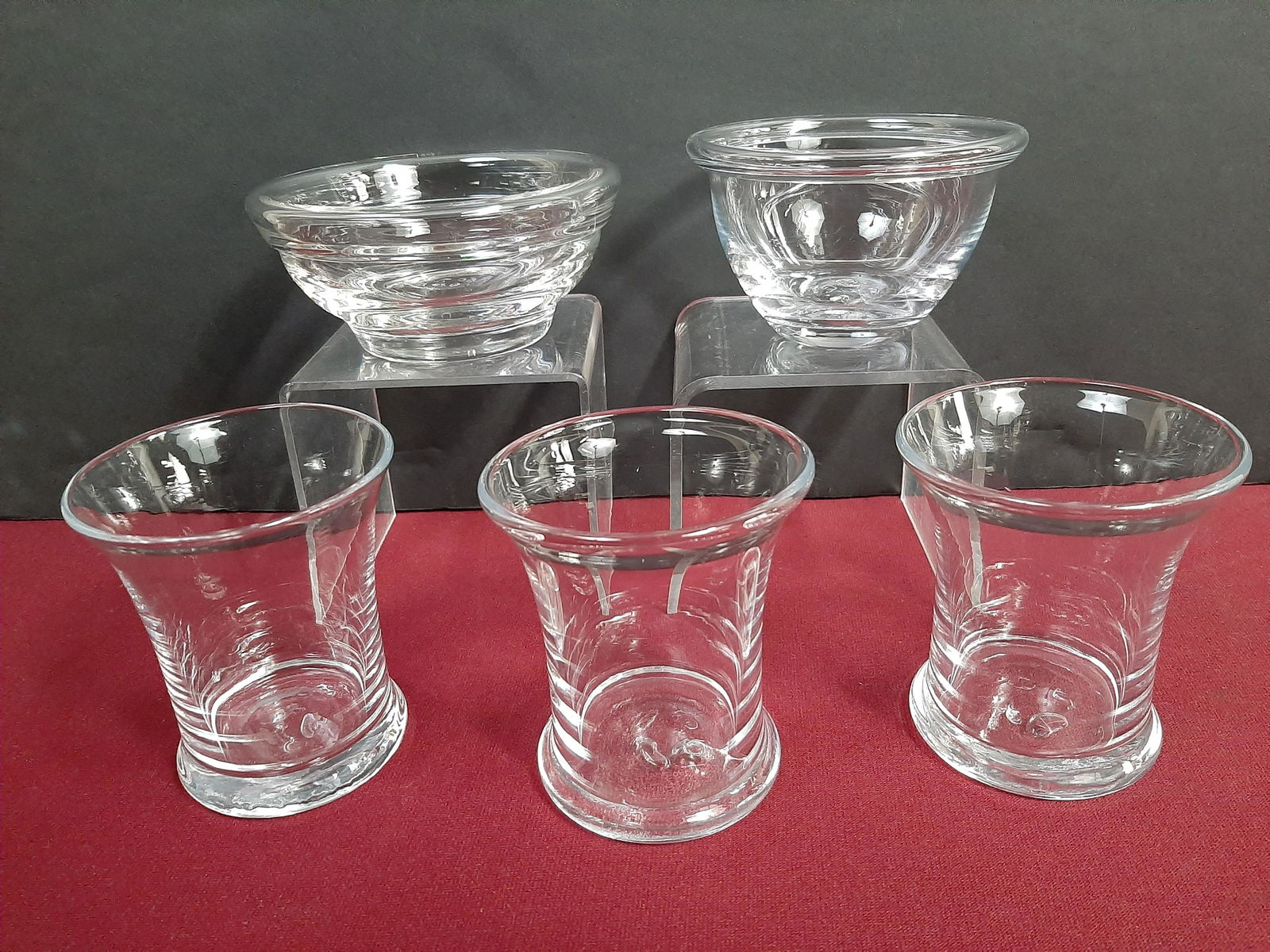 5 Pcs Simon Pearce Glass (1 of 4)