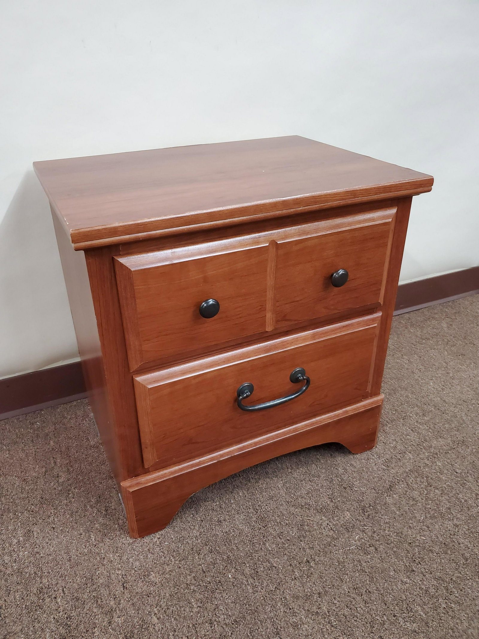 Night Stand: 22" wide X 16" deep X 22 1/2" high. IMPORTANT: Before bidding, please read the terms and conditions below. When you registered for the auction you agreed to these terms and will be required to comply 