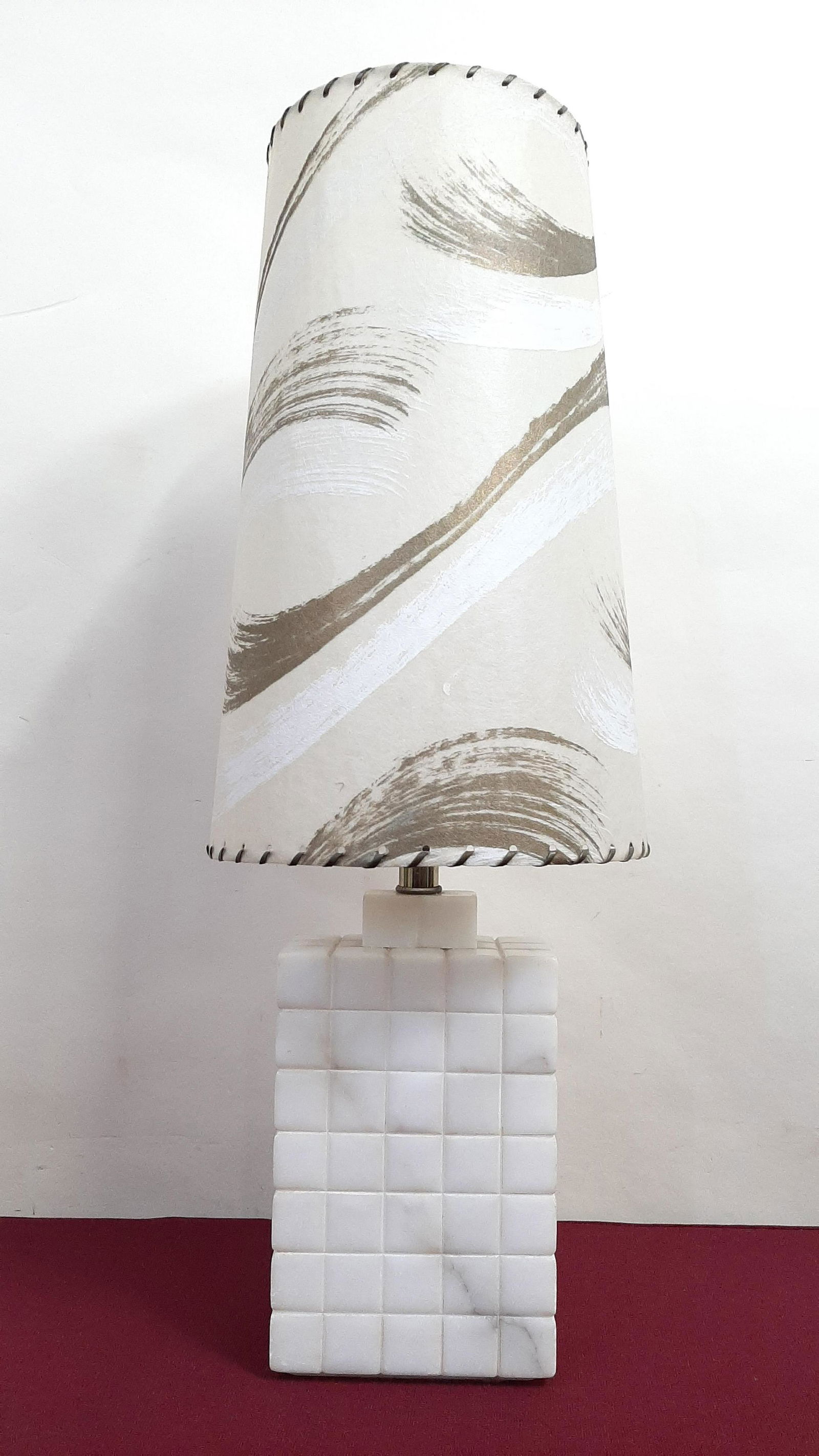 Mid Century Modern Marble Lamp (1 of 3)