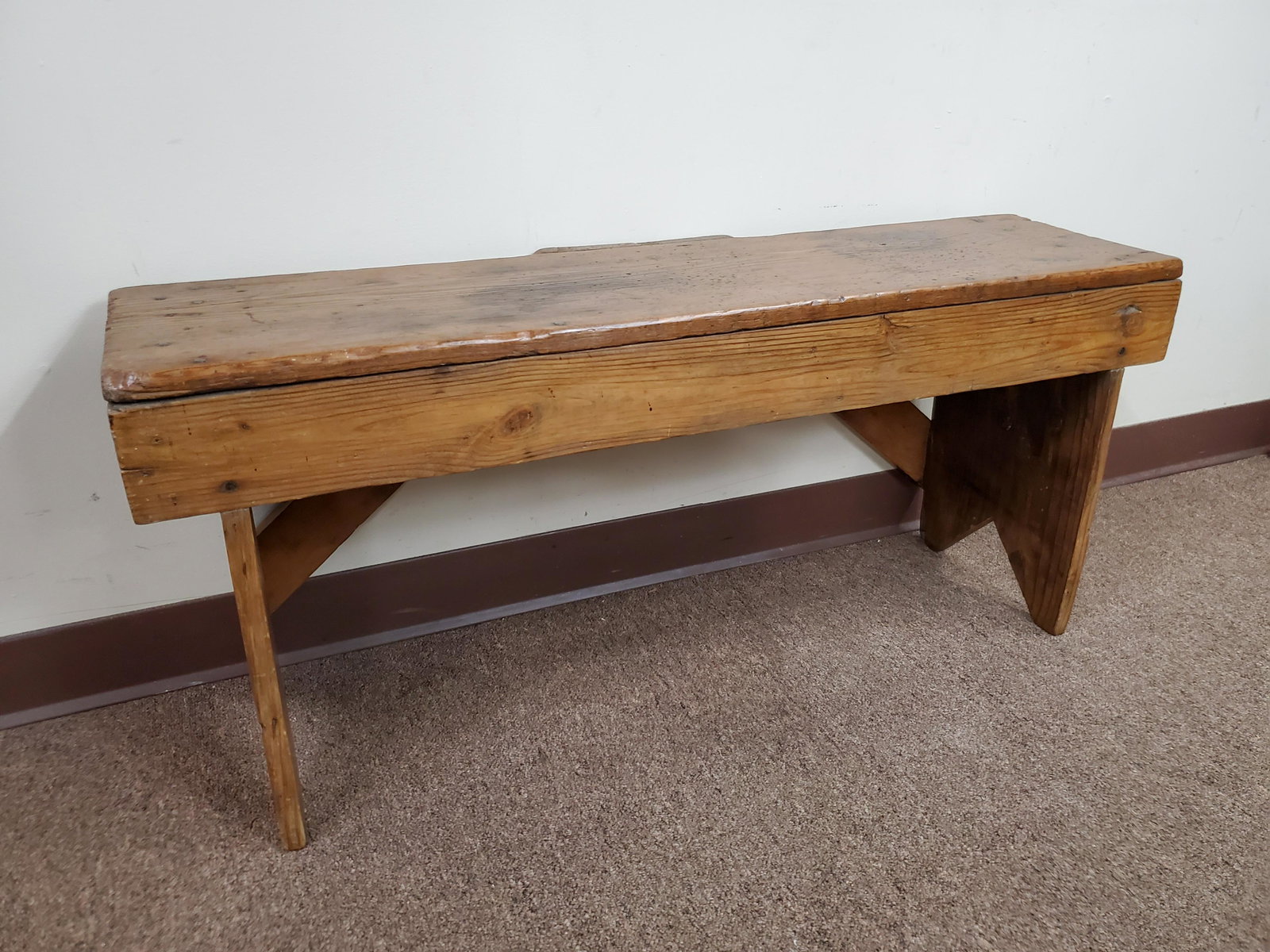 Bench: 40" wide X 10" deep X 18" high. IMPORTANT: Before bidding, please read the terms and conditions below. When you registered for the auction you agreed to these terms and will be required to comply with