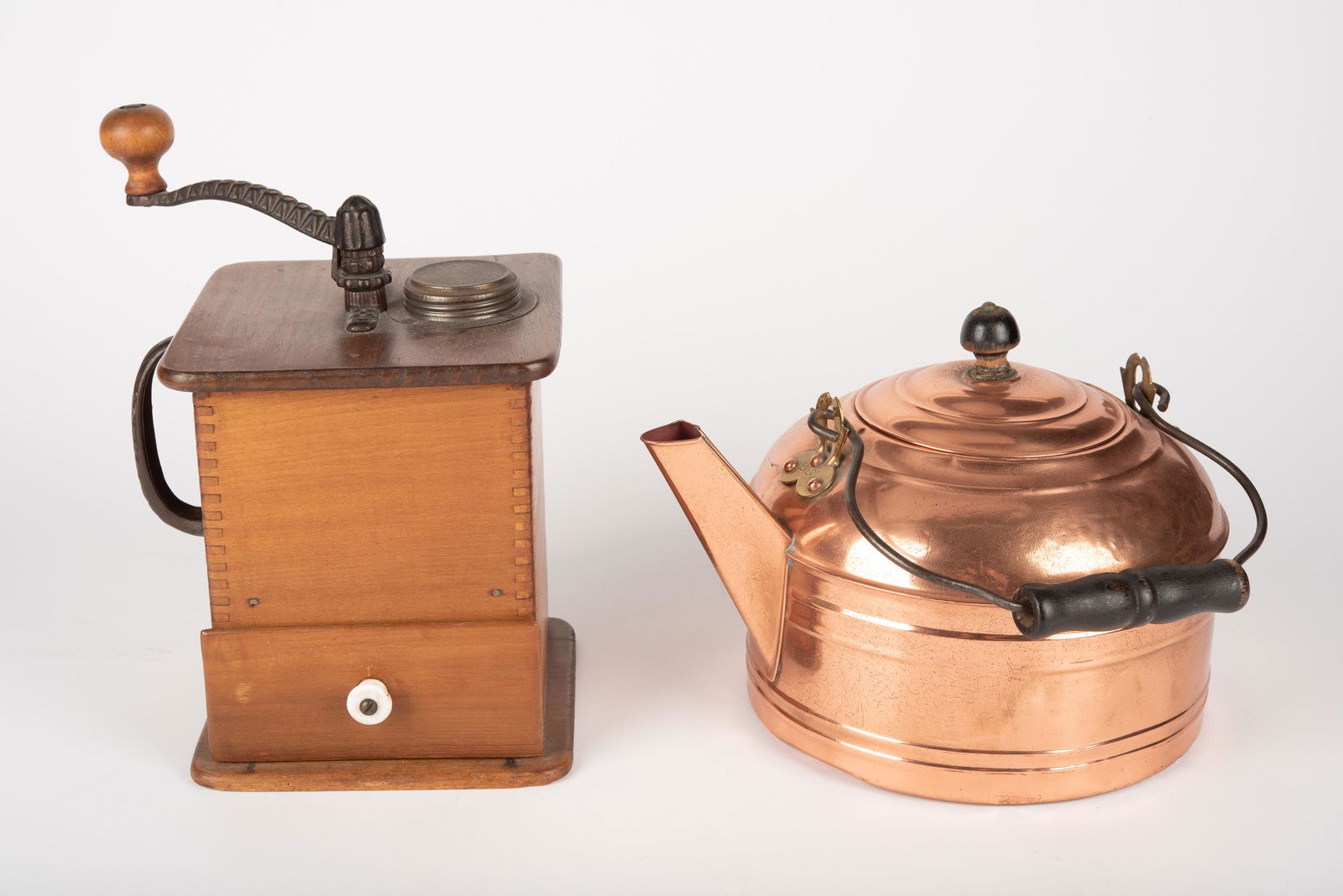 Revere Copper Tea Kettle & Coffee Grinder (1 of 4)
