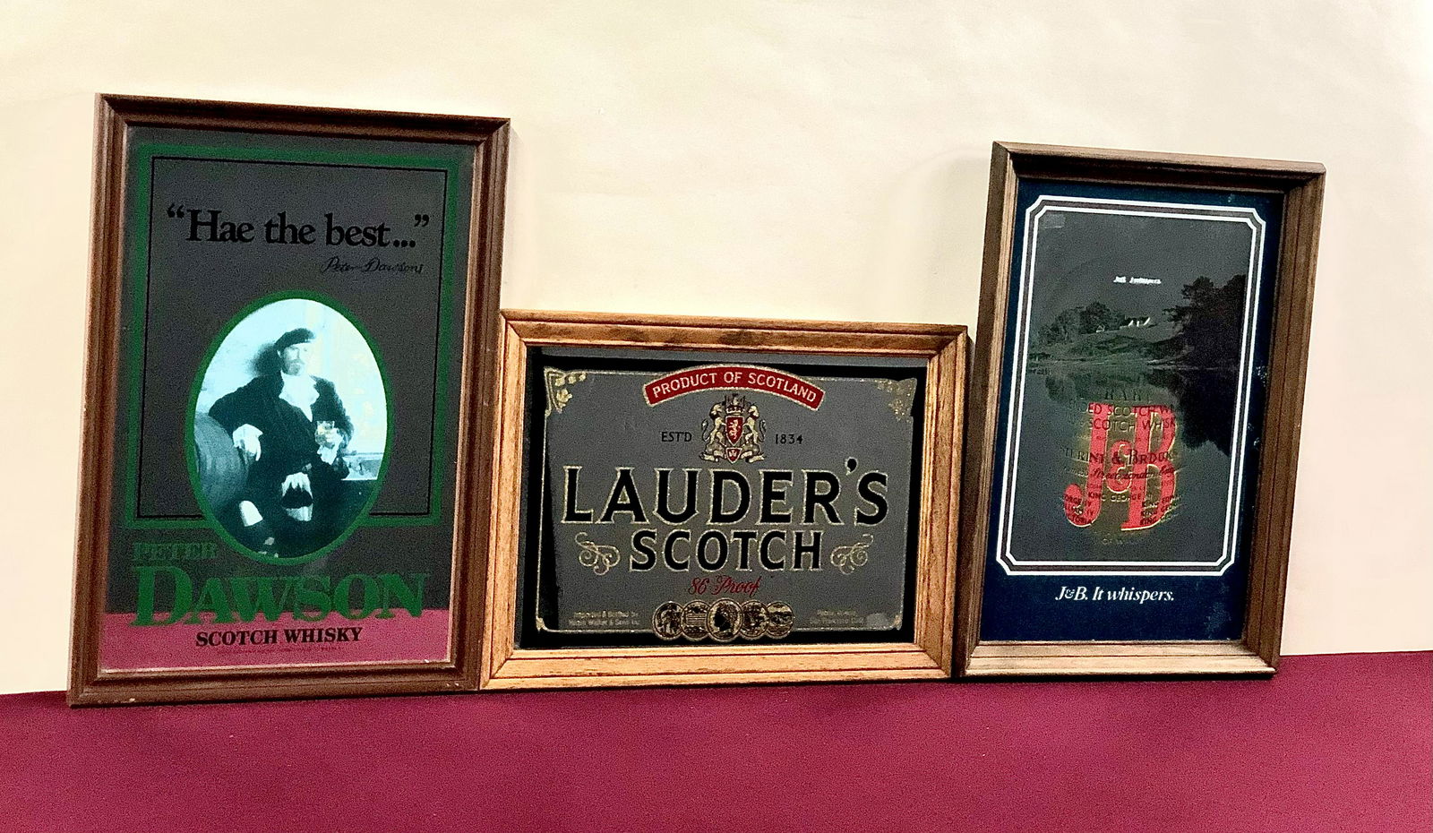 5 Scotch Whiskey Advertising Mirrors (1 of 2)