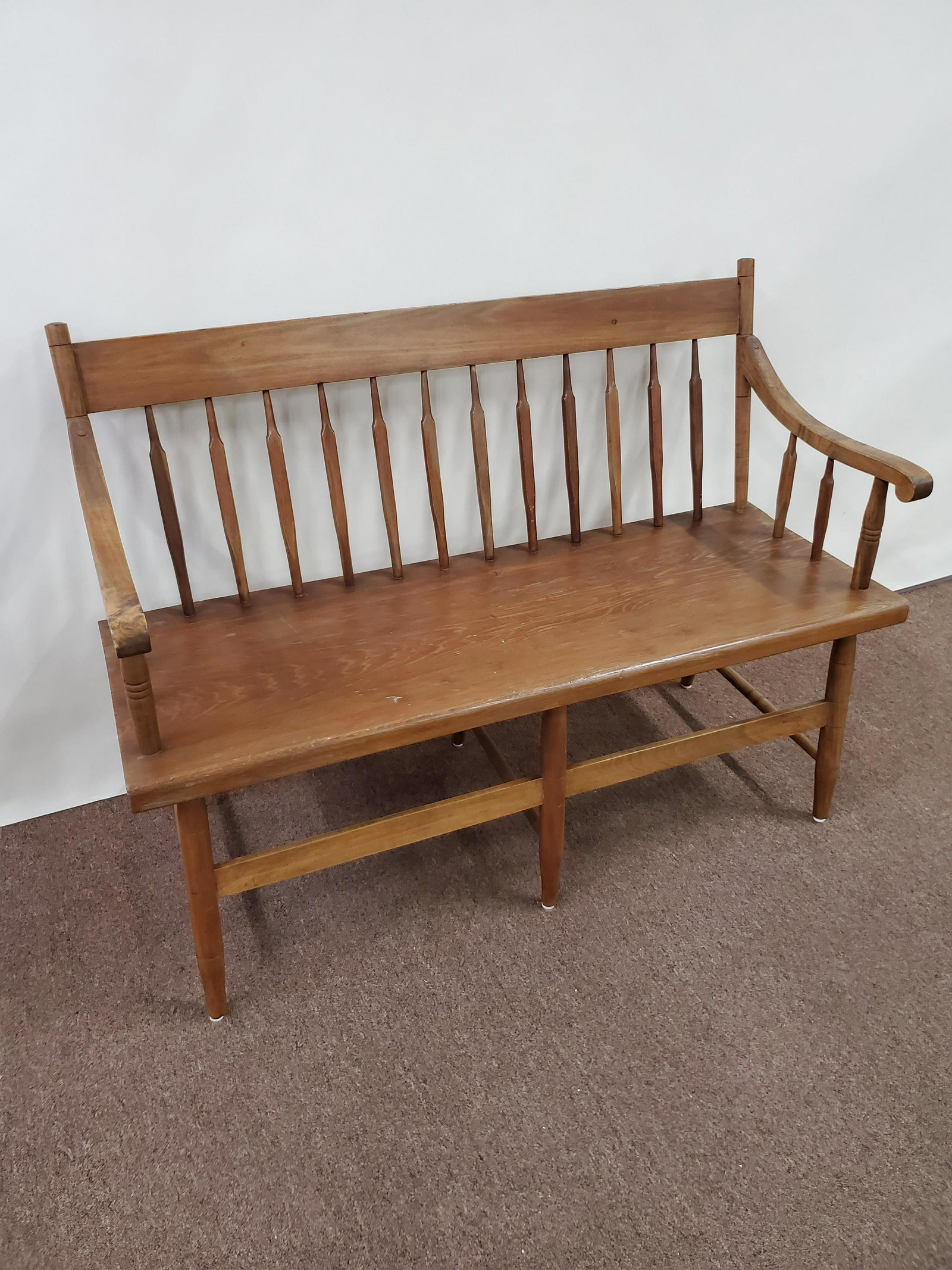 Bench: 46" wide X 17 1/2" deep X 34" high. IMPORTANT: Before bidding, please read the terms and conditions below. When you registered for the auction you agreed to these terms and will be required to comply 