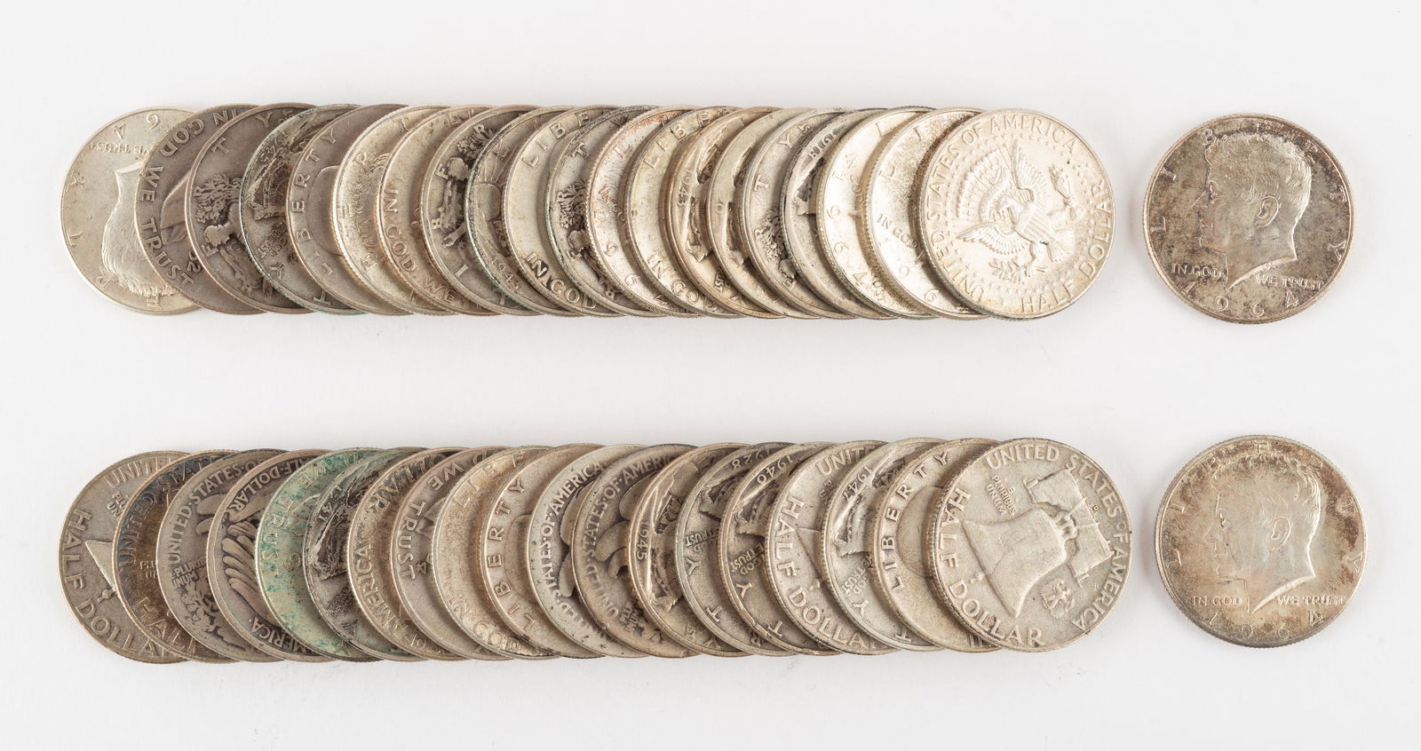 41 Silver Half Dollars (1 of 1)