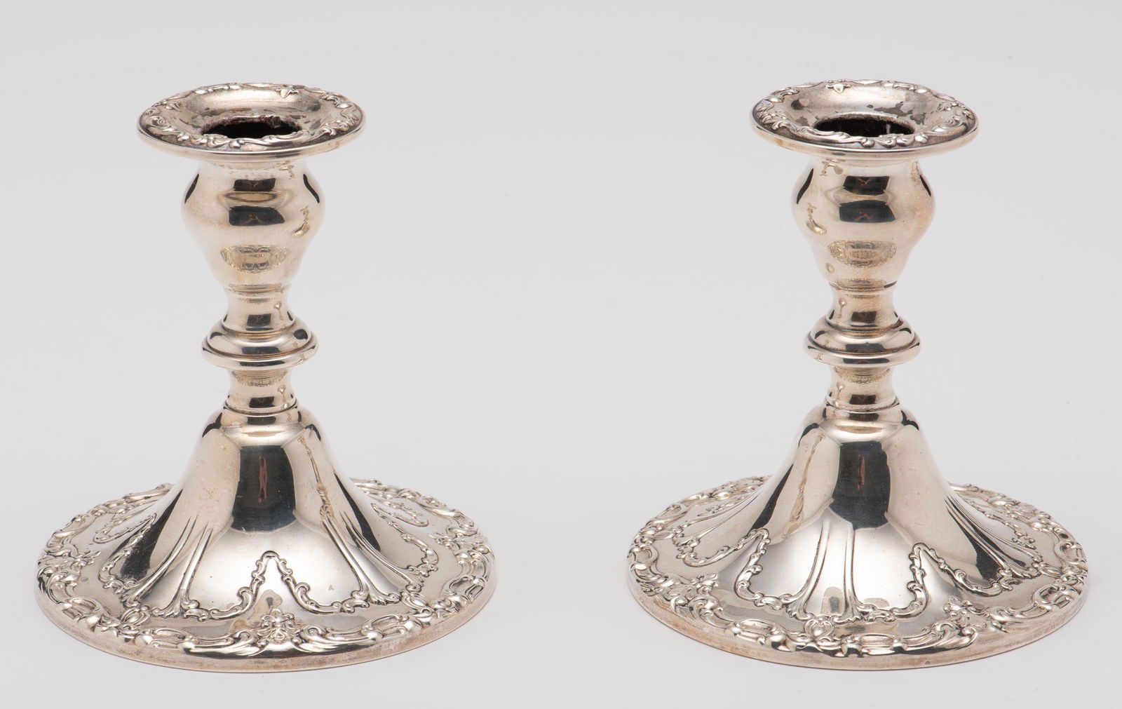 2 Gorham Weighted Sterling Candlesticks (1 of 3)