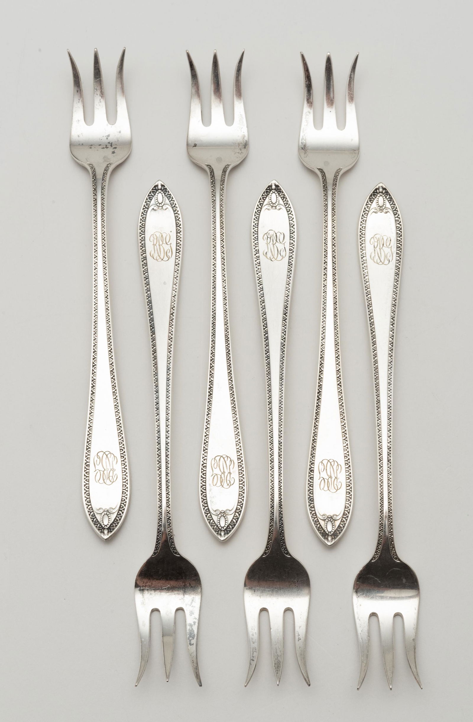 6 Dominick & Haff Sterling Seafood Cocktail Forks (1 of 5)