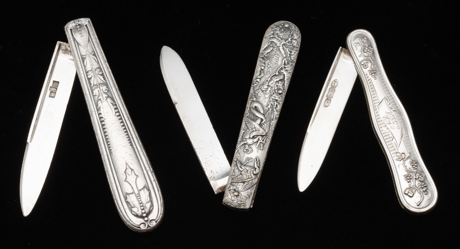 3 Sterling Silver Pocket Knives (1 of 4)