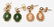 2 Pairs 14k Gold Earrings