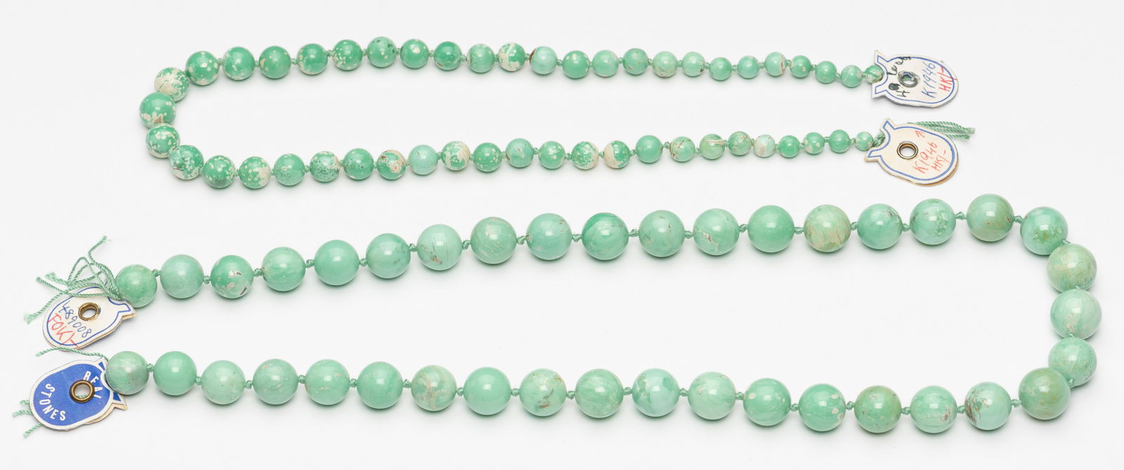 40" Strung Jade Beads (1 of 4)
