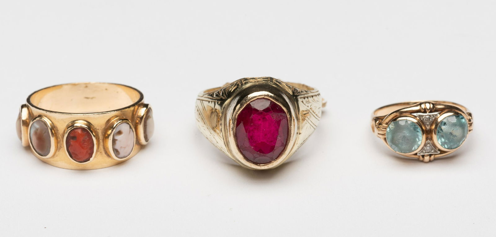 3 14k Gold rings. (1 of 10)