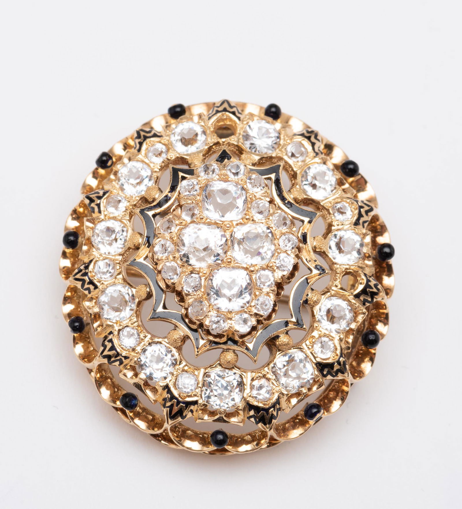 14k Glass & Enamel Pin/Pendant (1 of 3)