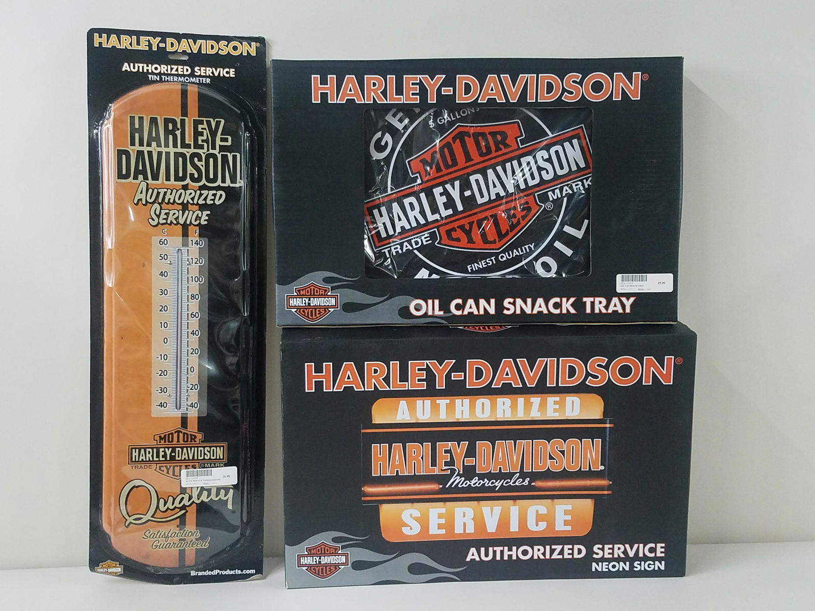 3 Pcs Harley Davidson incl. Neon Sign (1 of 4)