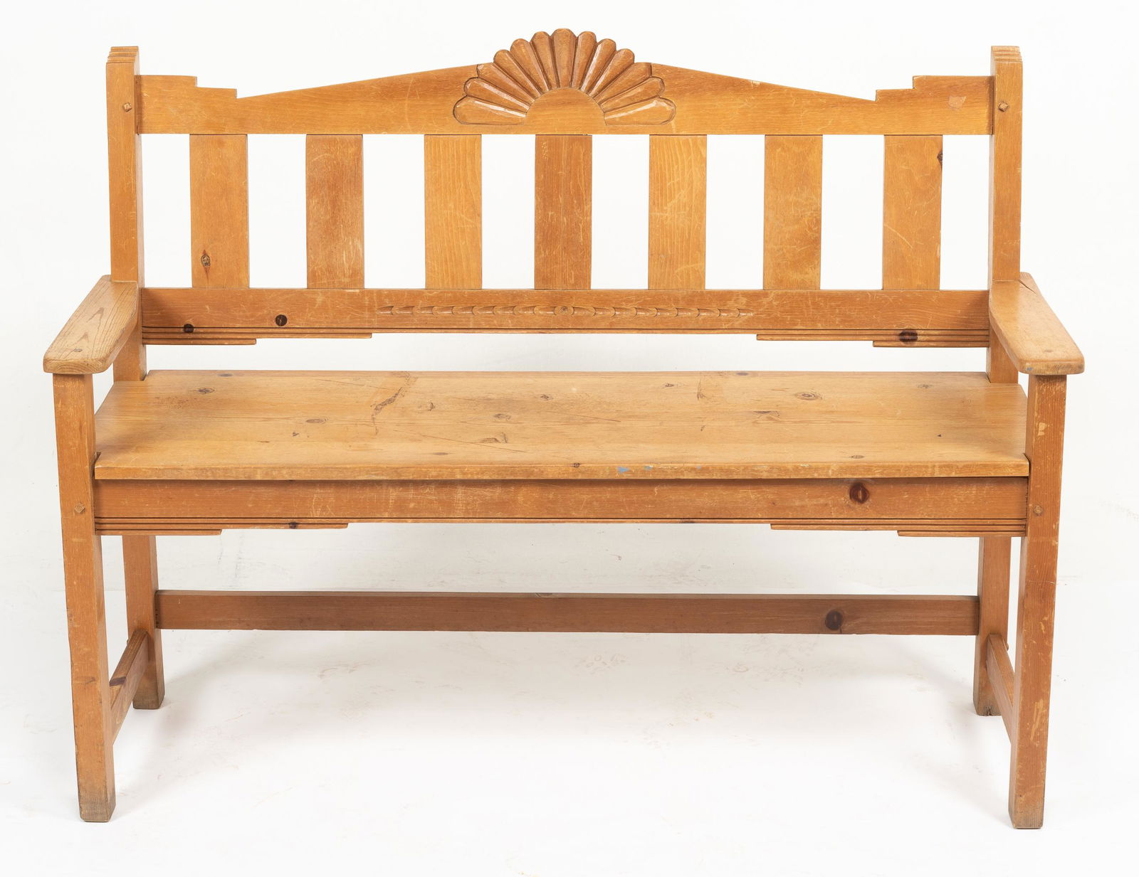 New Mexican Santa Fe Style Bench (1 of 3)