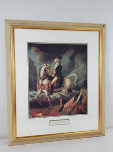 Memorial to General Washington by William Clarke: 29 3/4" wide X 35" high.