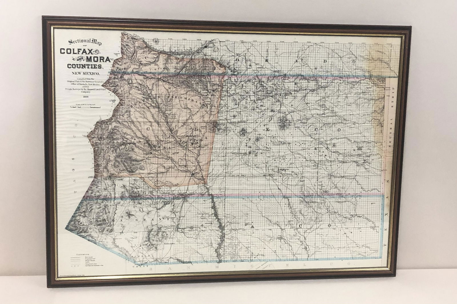 Sectional Map of New Mexico (1 of 4)