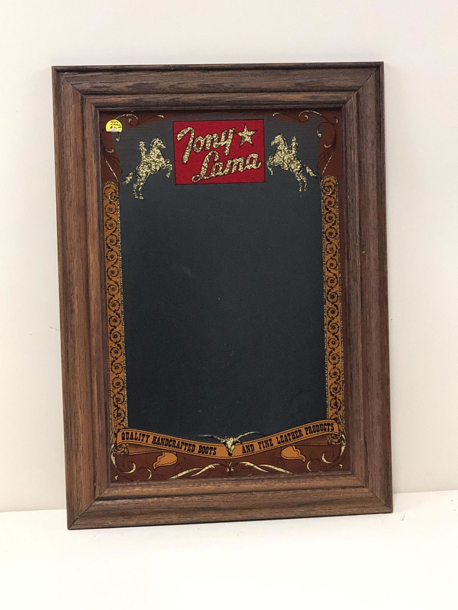 Tony Lama Leather Products Mirror (1 of 2)