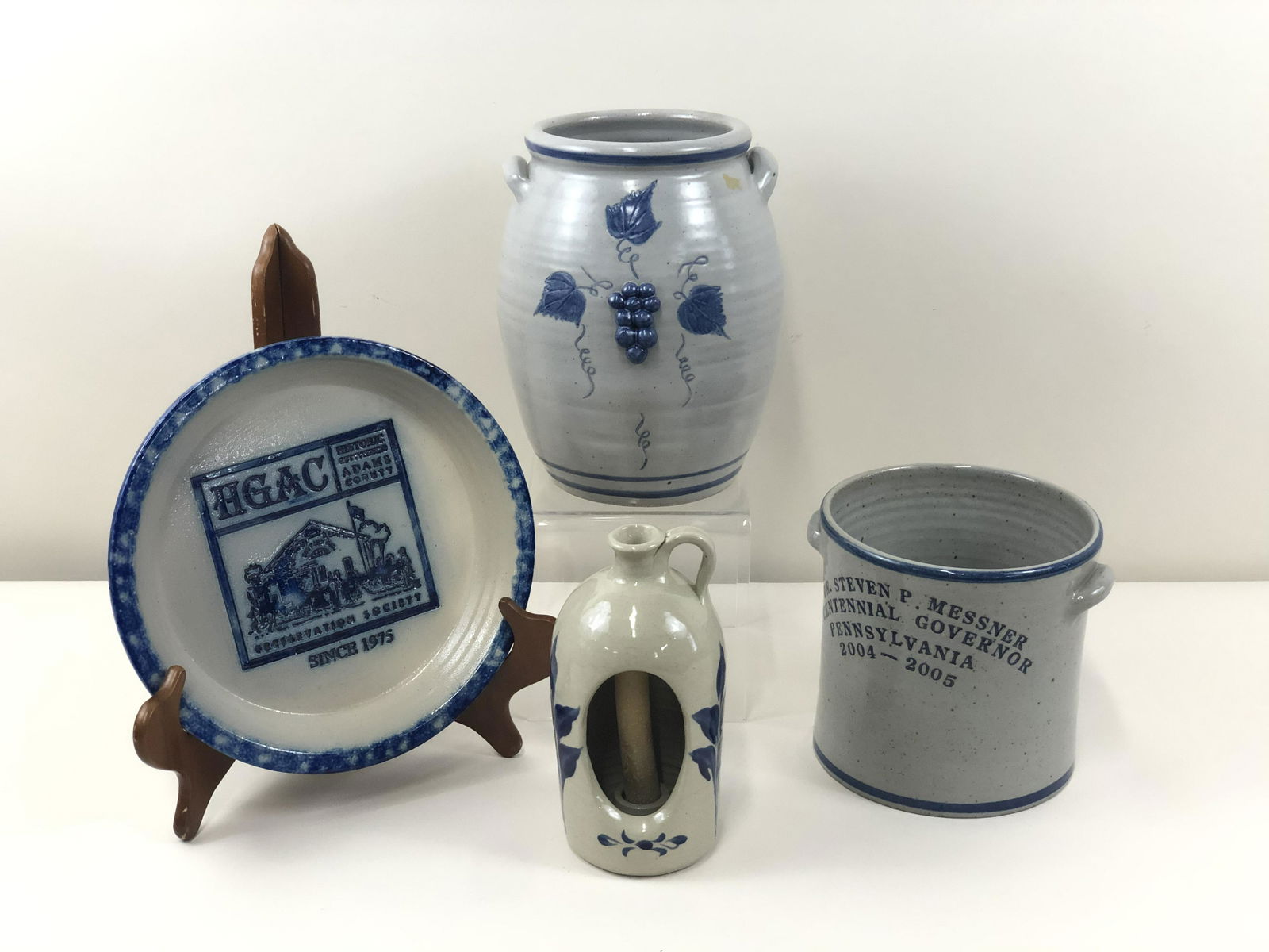 4 Pcs Harrisburg Stoneware Pottery (1 of 9)