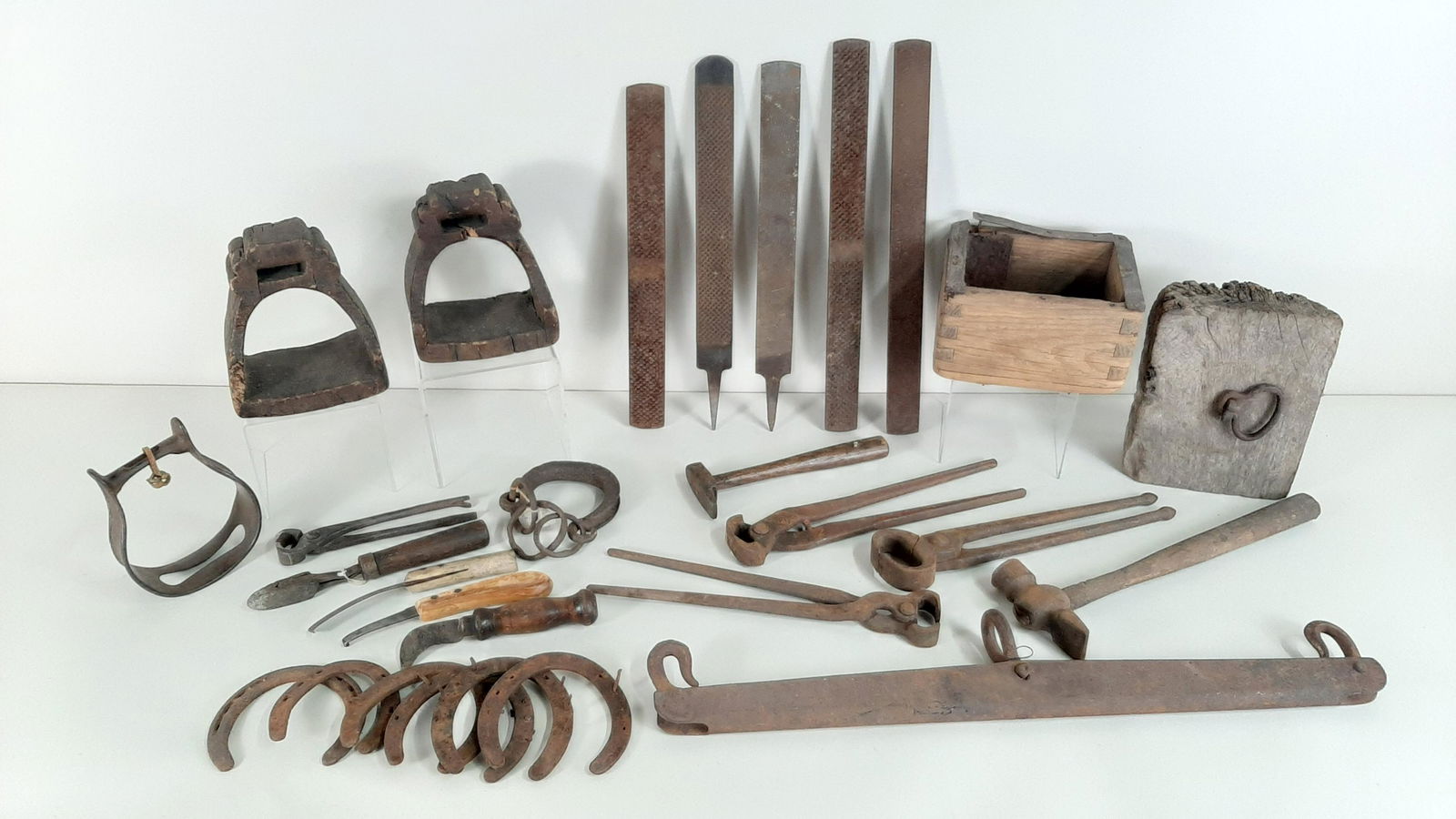 Large Grp. of Equestrian Items Incl. Ferrier Tools (1 of 3)
