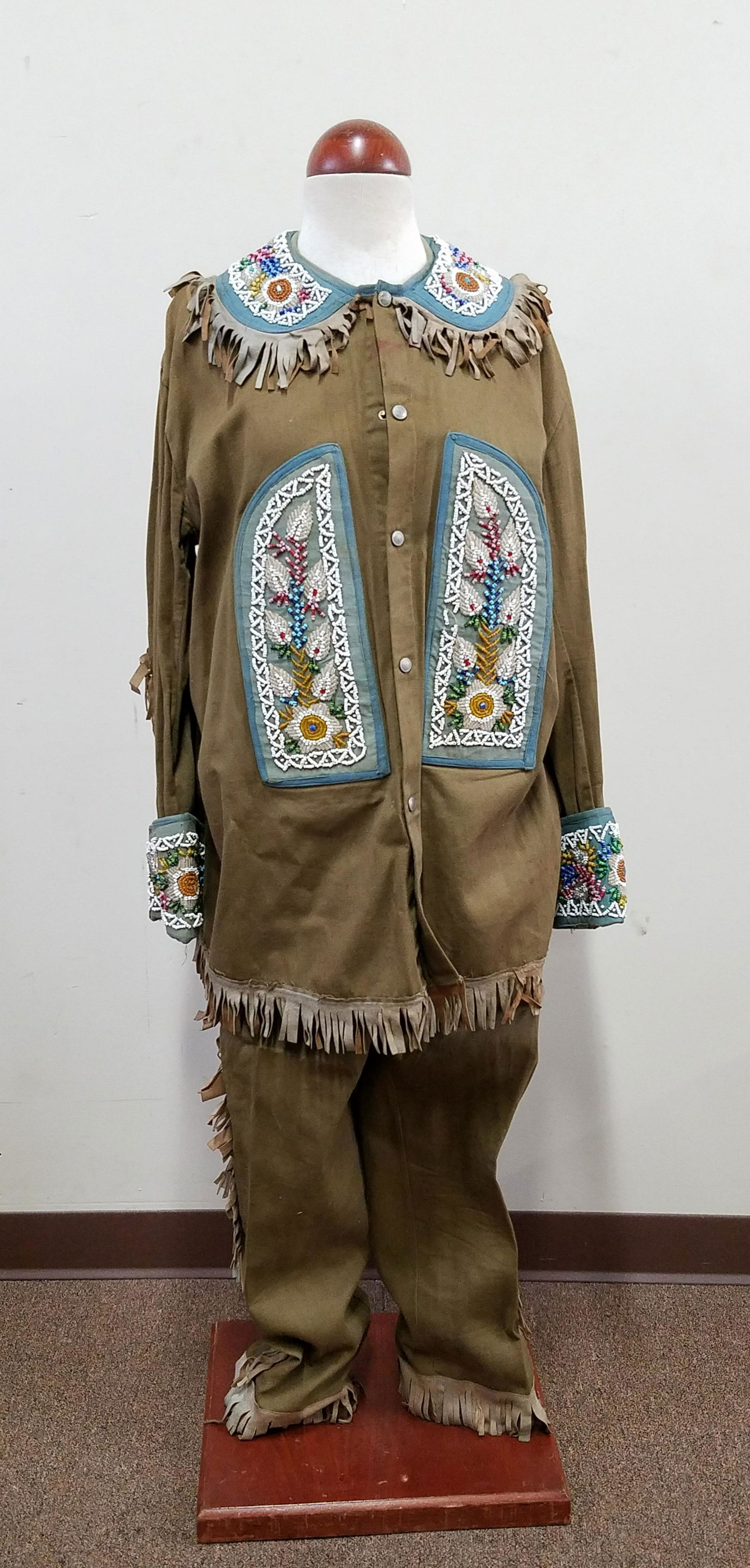 Beaded and Fringed Jacket with Pants (1 of 4)