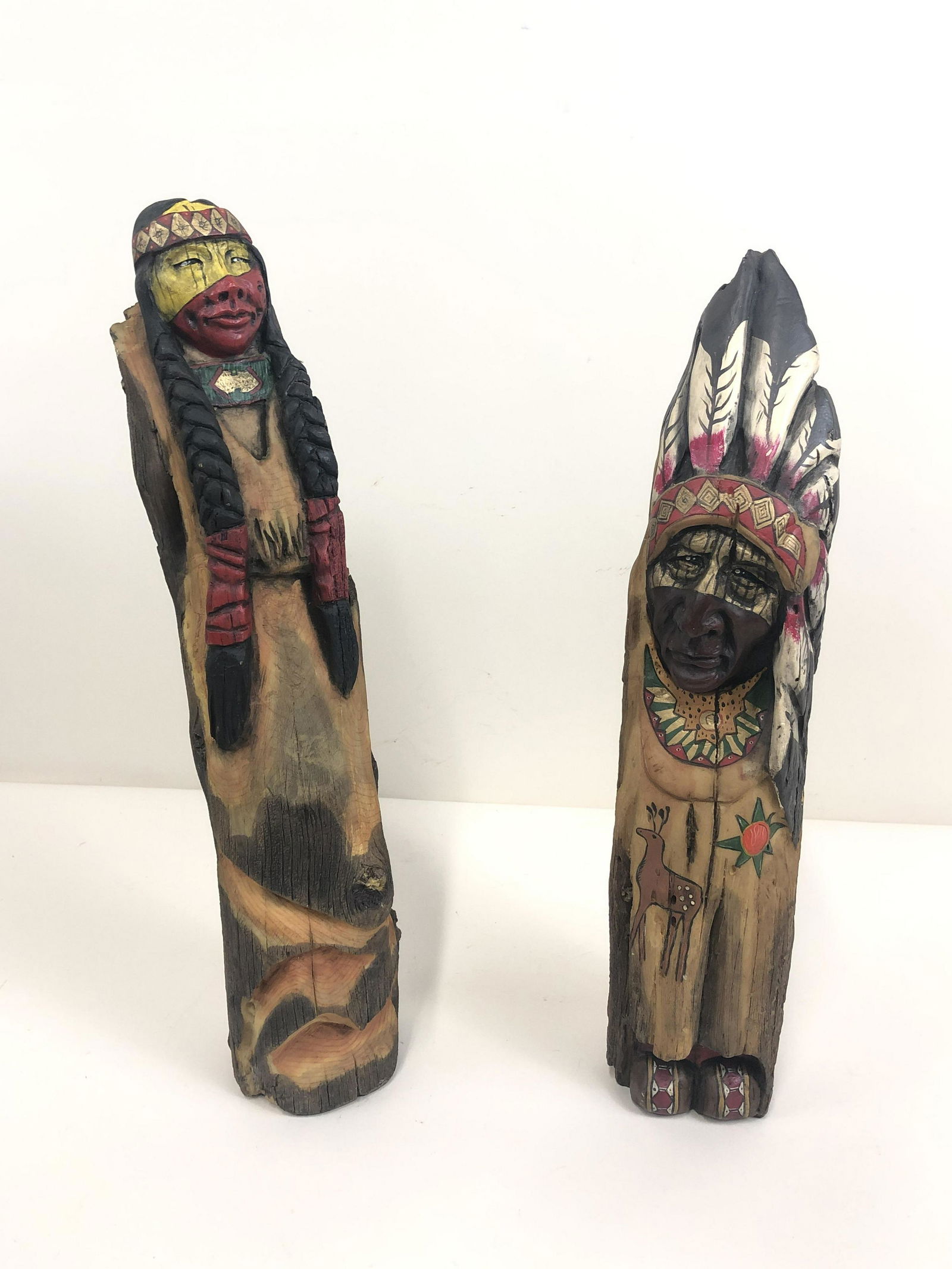 2 Rick Rowler Native American Sculptures (1 of 5)