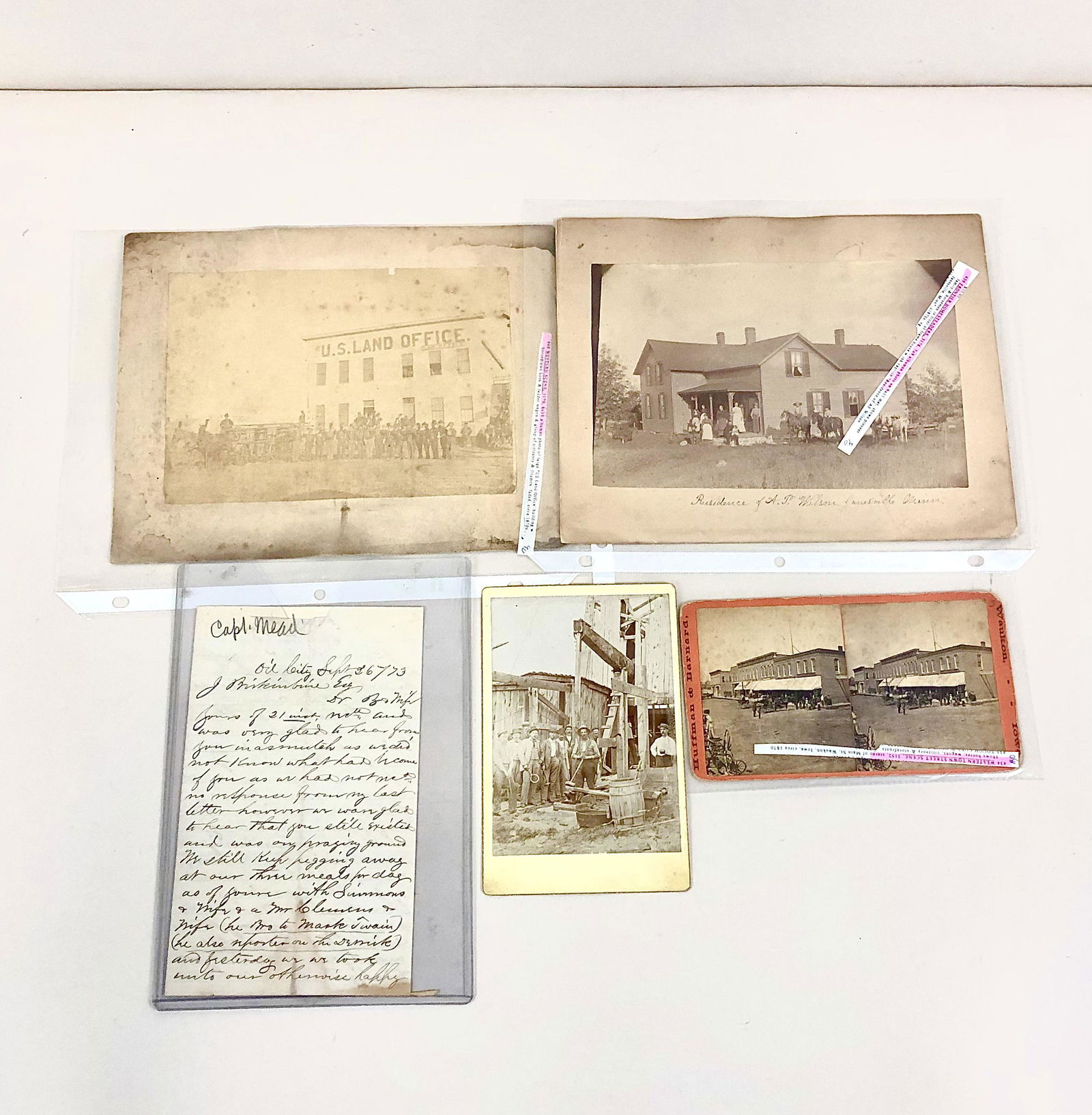 Western American Photos & Letter (1 of 5)