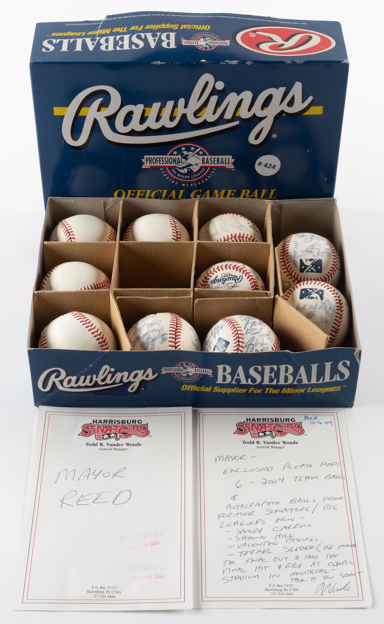10 Signed Harrisburg Senators Baseballs (1 of 1)