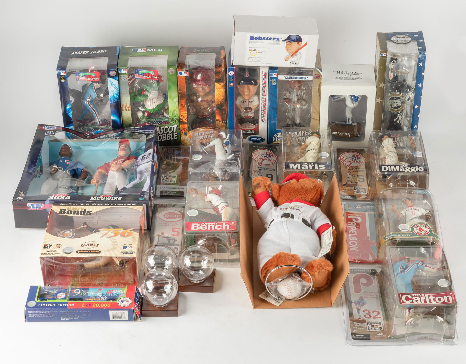 Large Group Baseball Items incl. McGwire Bear (1 of 2)