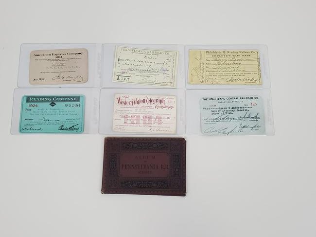 6 Rail Road Passes & PRR Scenery Book (1 of 2)