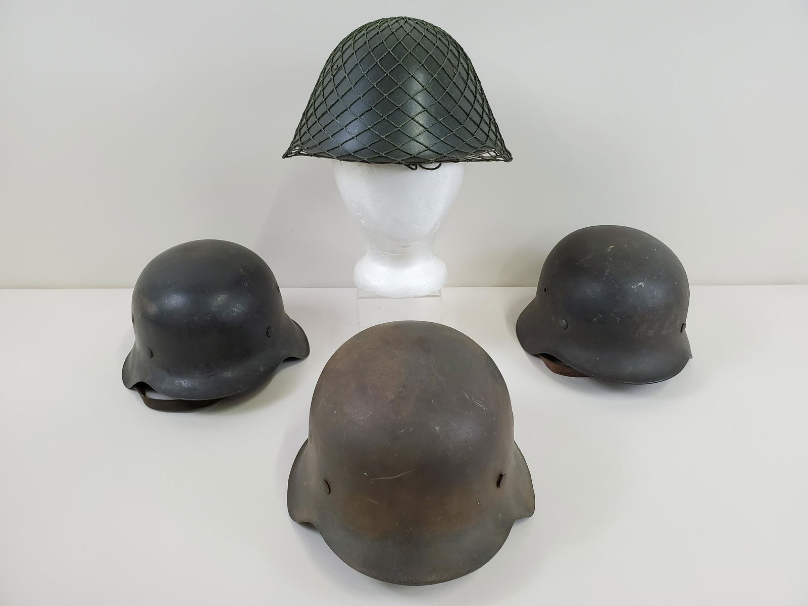 4 German Helmets (1 of 2)