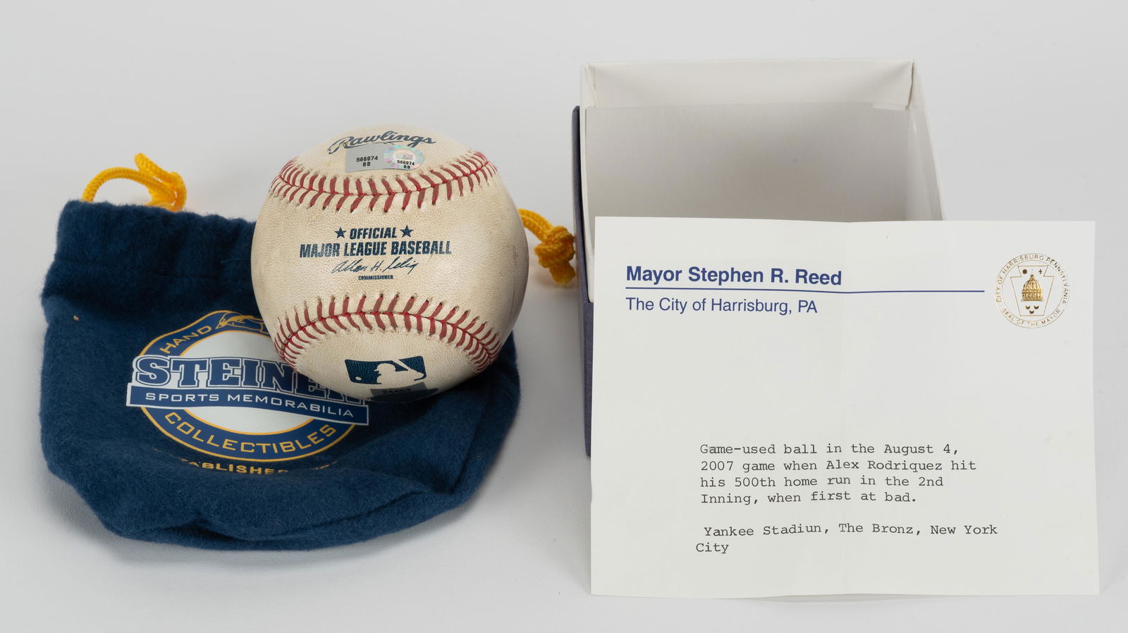 Alex Rodriguez 2007 Game Used Baseball (1 of 1)