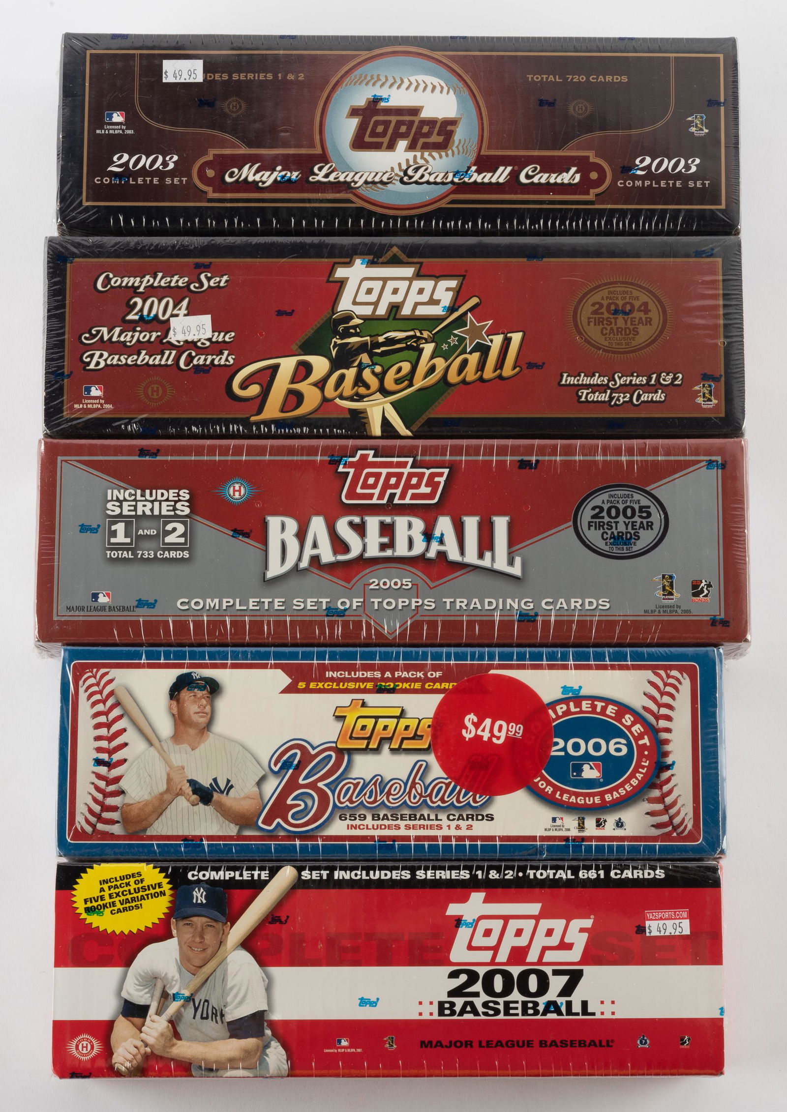 5 Topps Baseball Factory Sets (1 of 1)