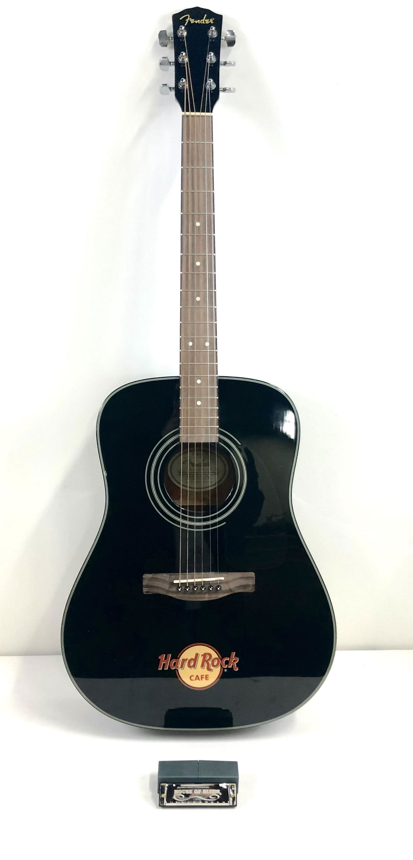 Hard Rock Fender Guitar & Harmonica (1 of 4)