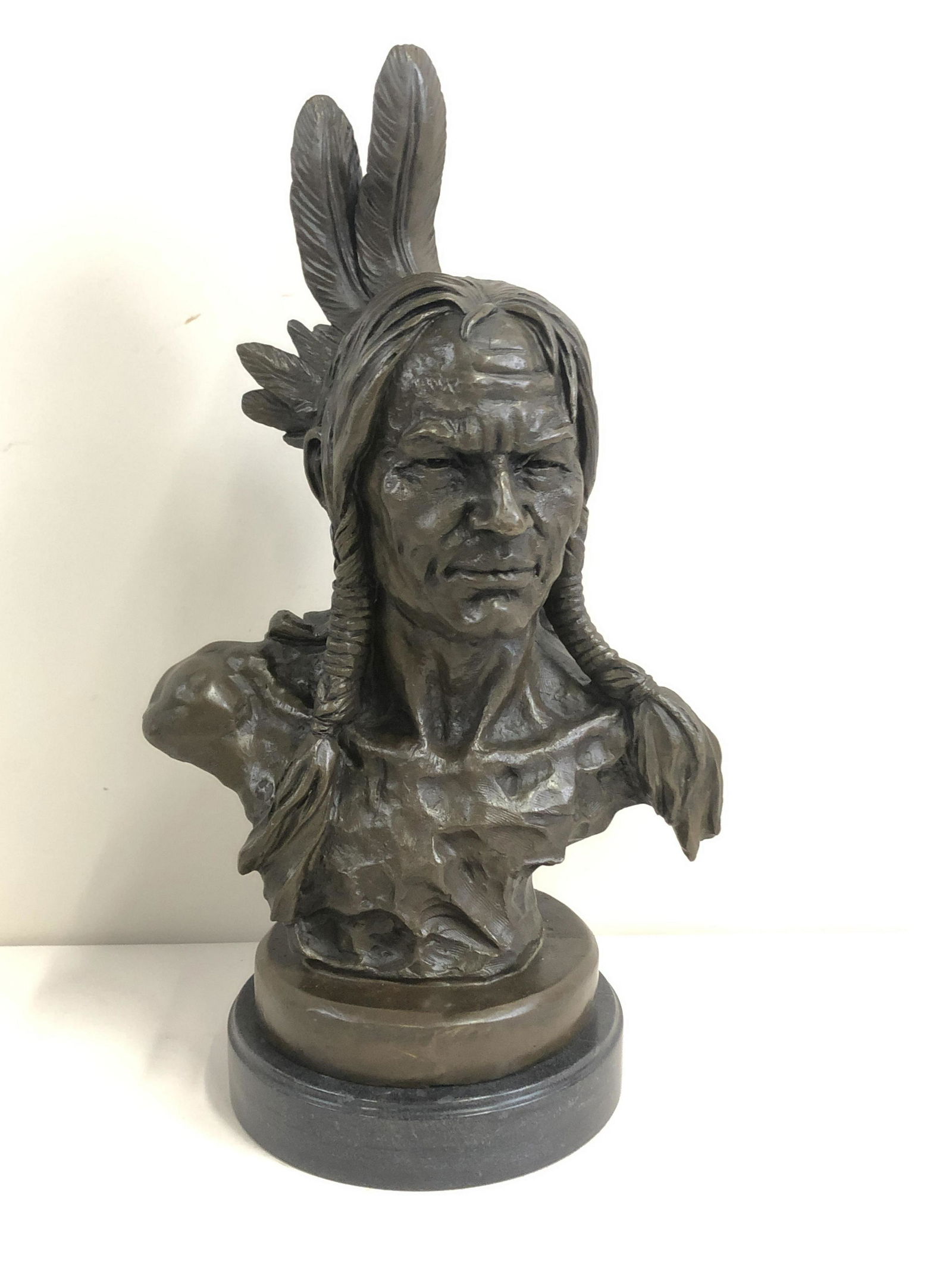 Fisher Bronze Native American Sculpture (1 of 5)