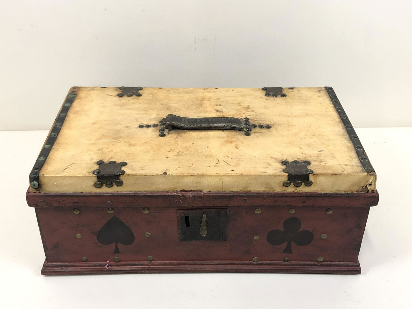 Wood and Leather Gamblers Box (1 of 3)