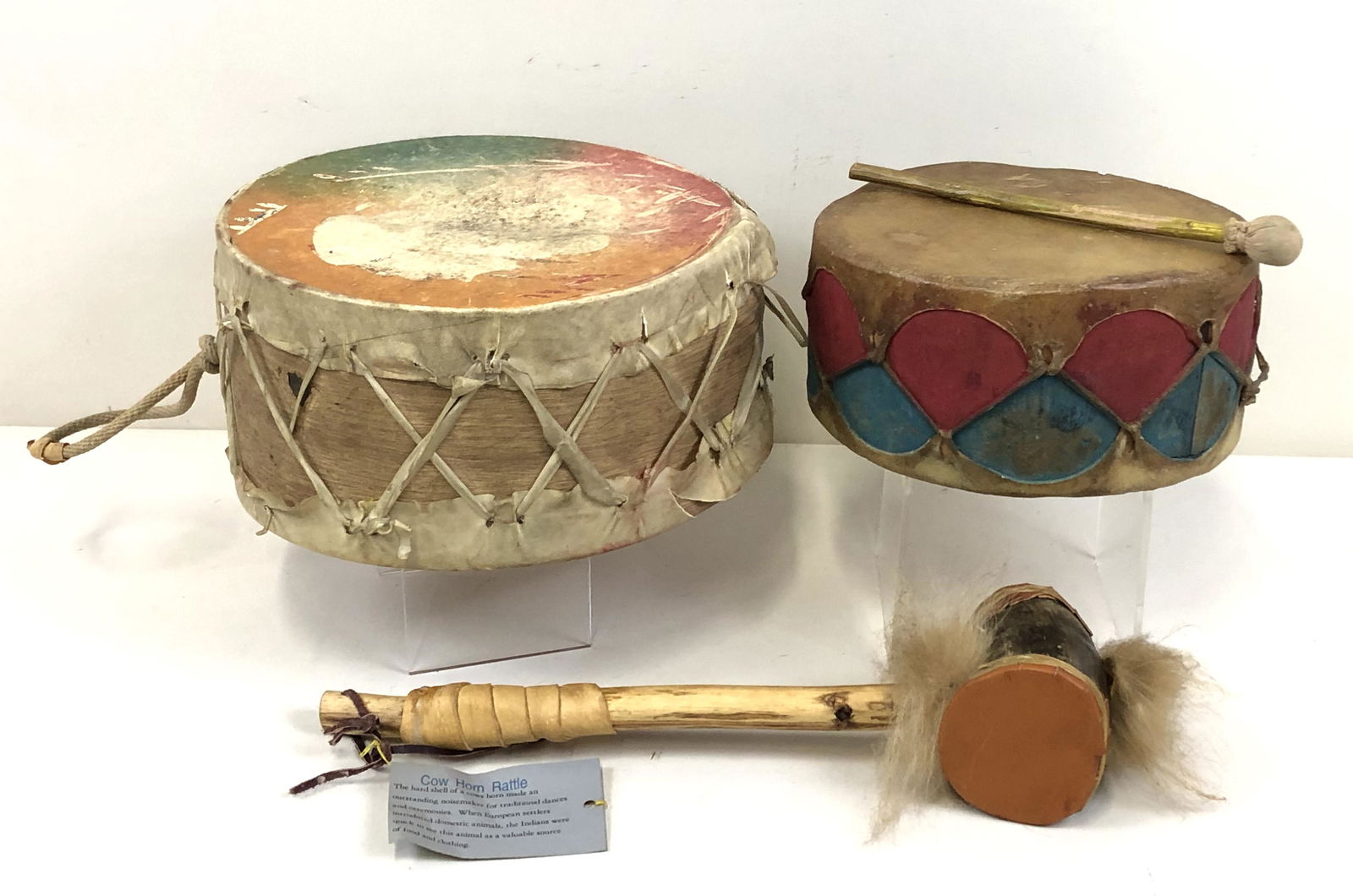 Native American Drums and Rattle (1 of 2)