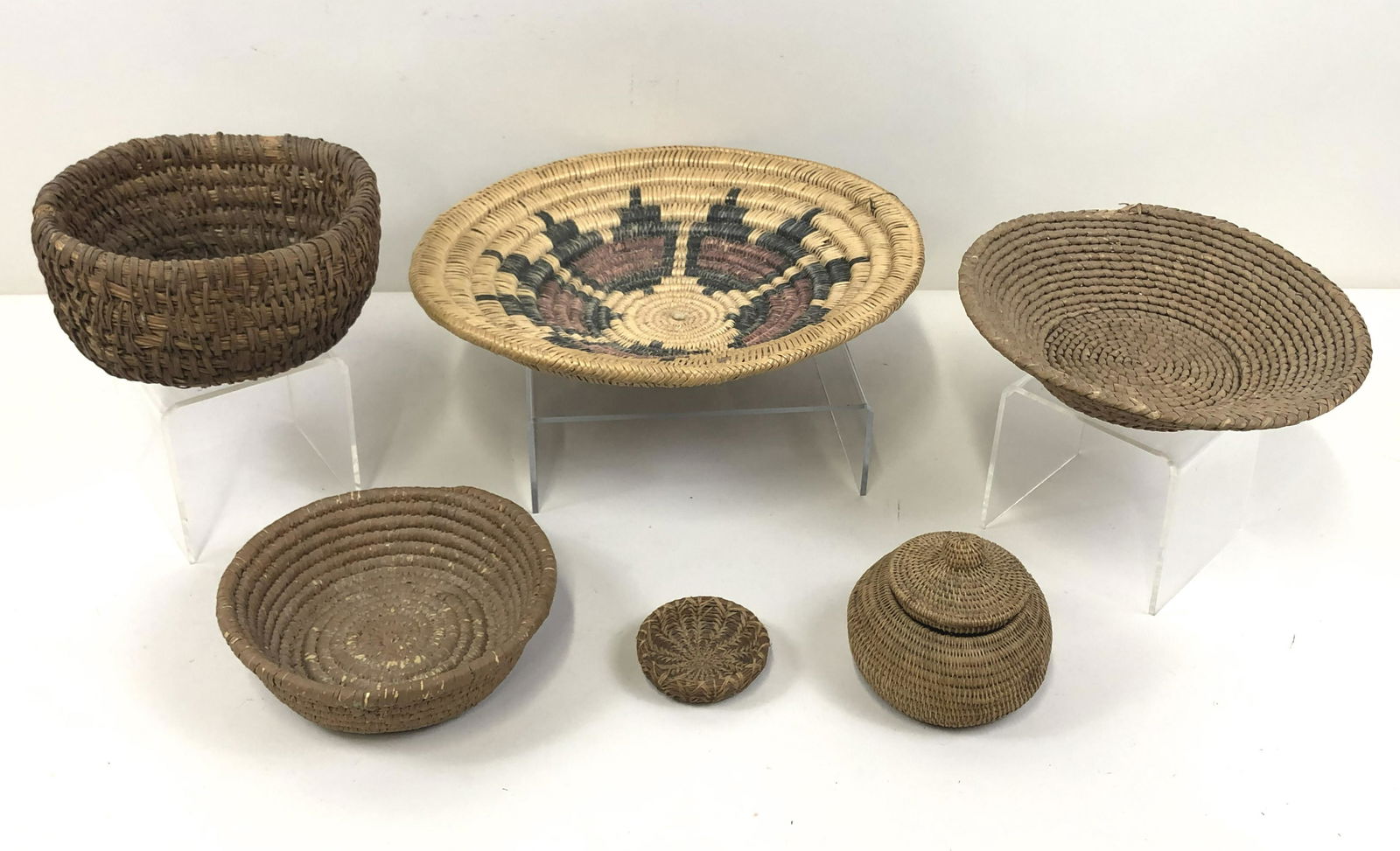 7 Baskets Including Papago, Apache (1 of 3)