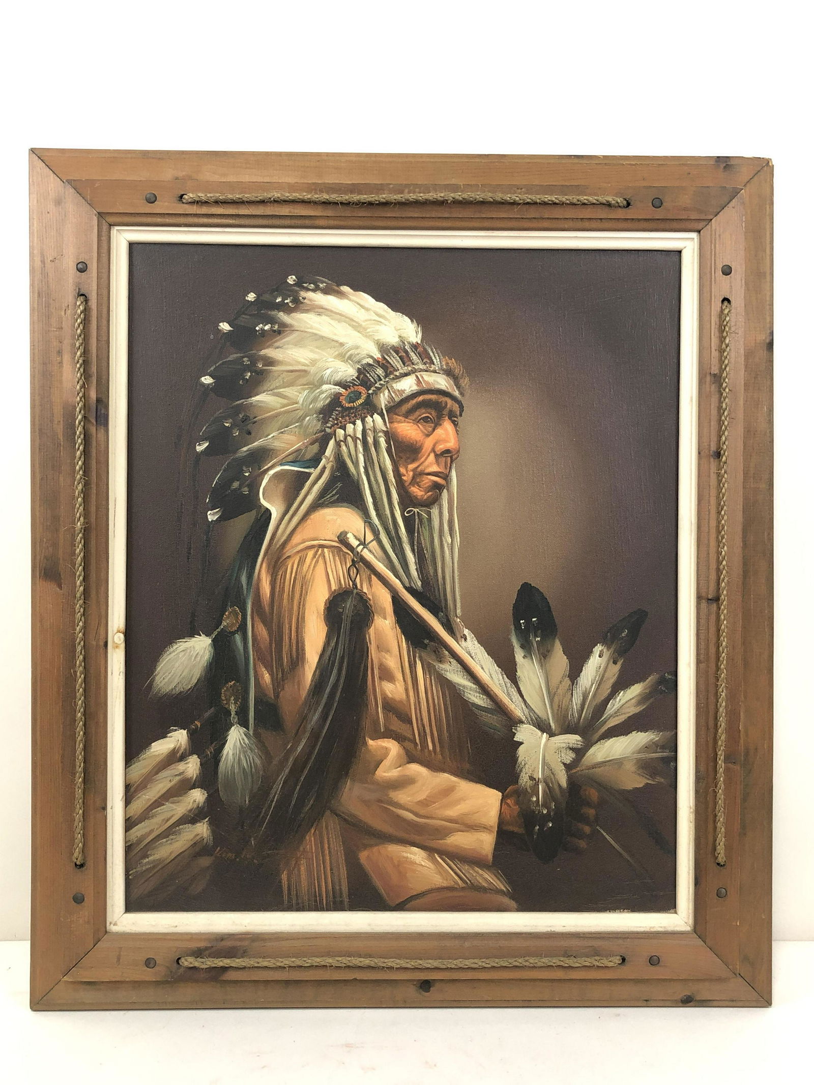 Kim IV Indian Chief Painting (1 of 3)