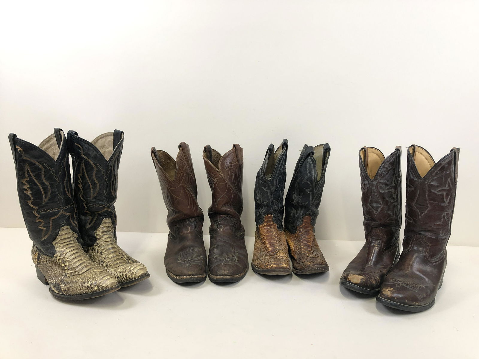 4 Pairs Cowboy Boots Including Dan Post (1 of 9)