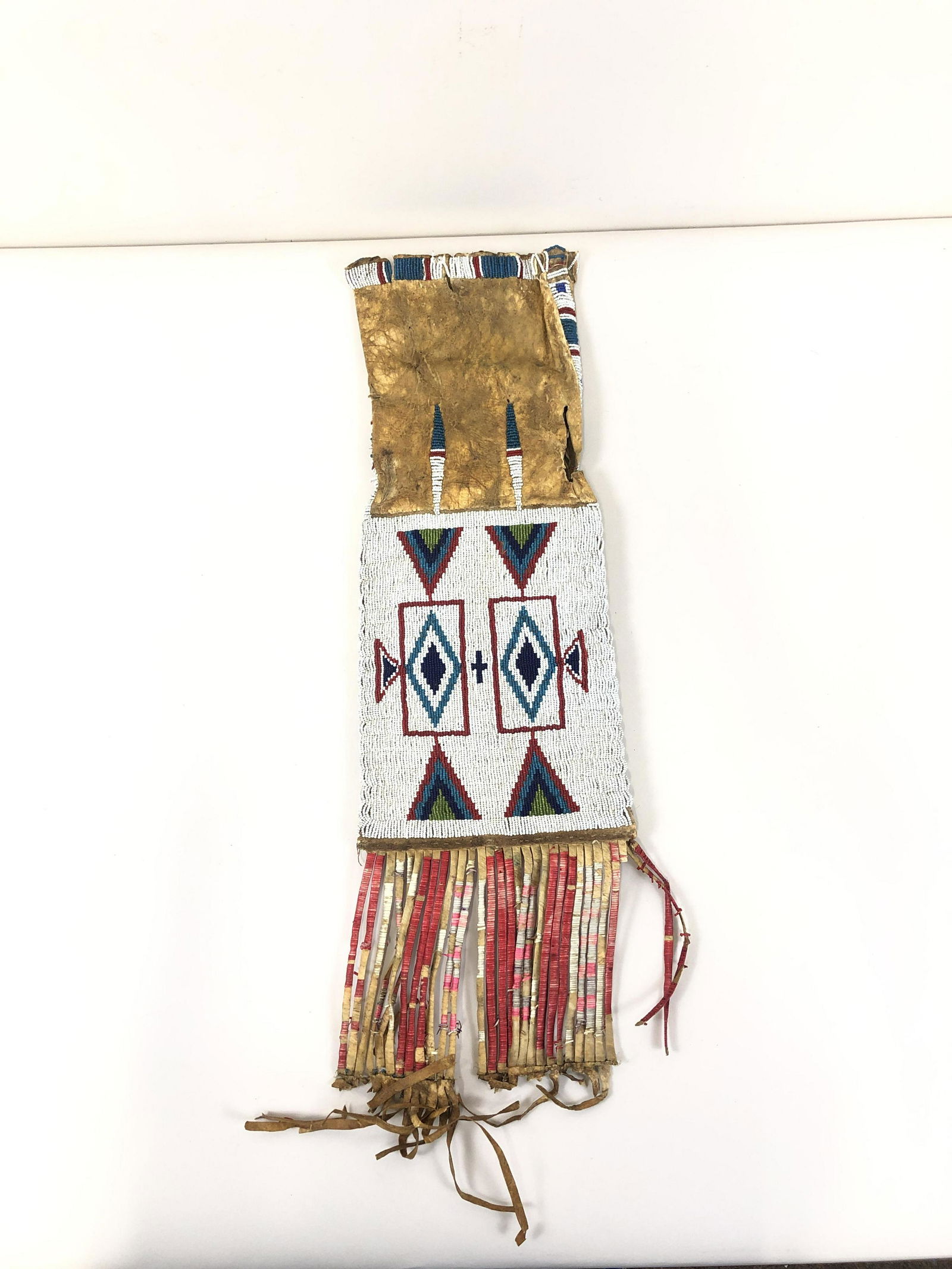 Northern Plains Parfleche Beaded Pipe Bag (1 of 2)
