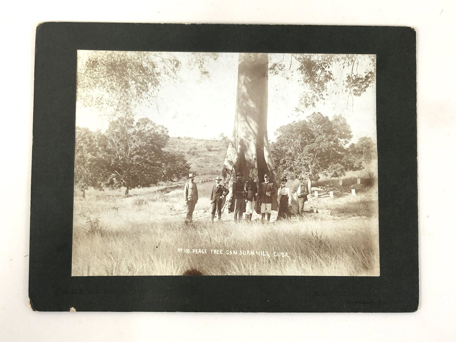 Photograph of Black Officer on San Juan Hill, Cuba: Identified on tag. 7 x 5 photo.