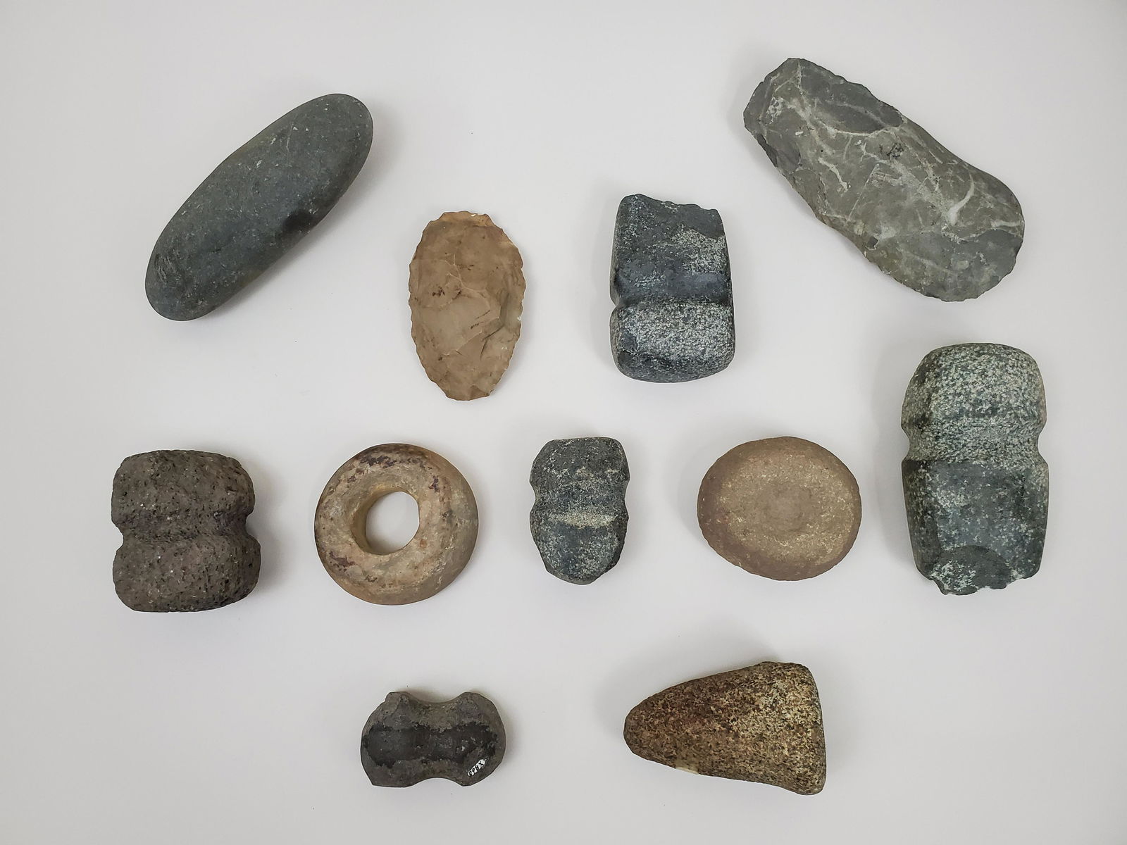 Native American Stone Tools Incl Axes & Pestles (1 of 2)