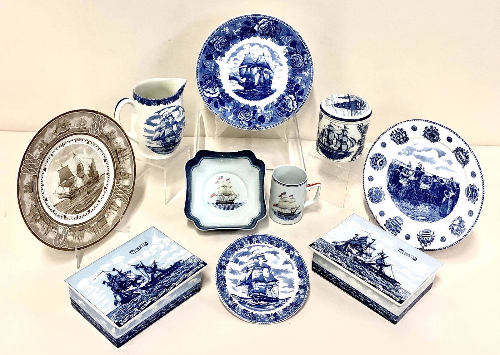 10 Pcs Nautical Ceramics Including Delft (1 of 11)