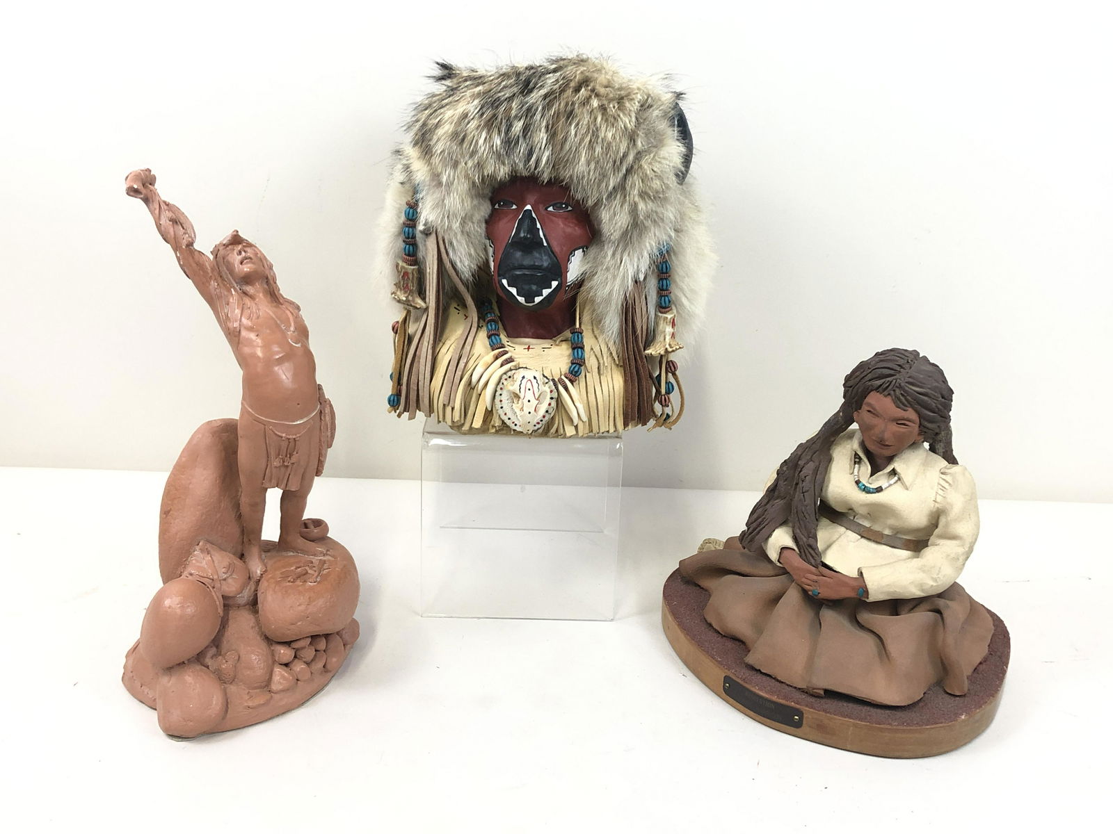 3 Native American Sculptures (1 of 6)
