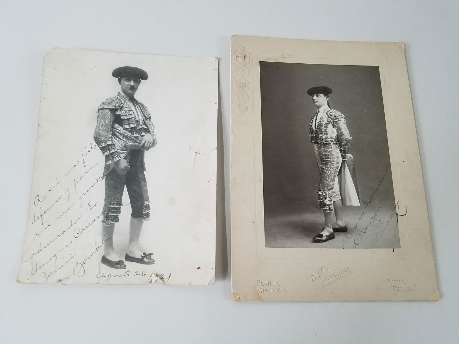 2 Autographed Photos of Matadors (1 of 2)